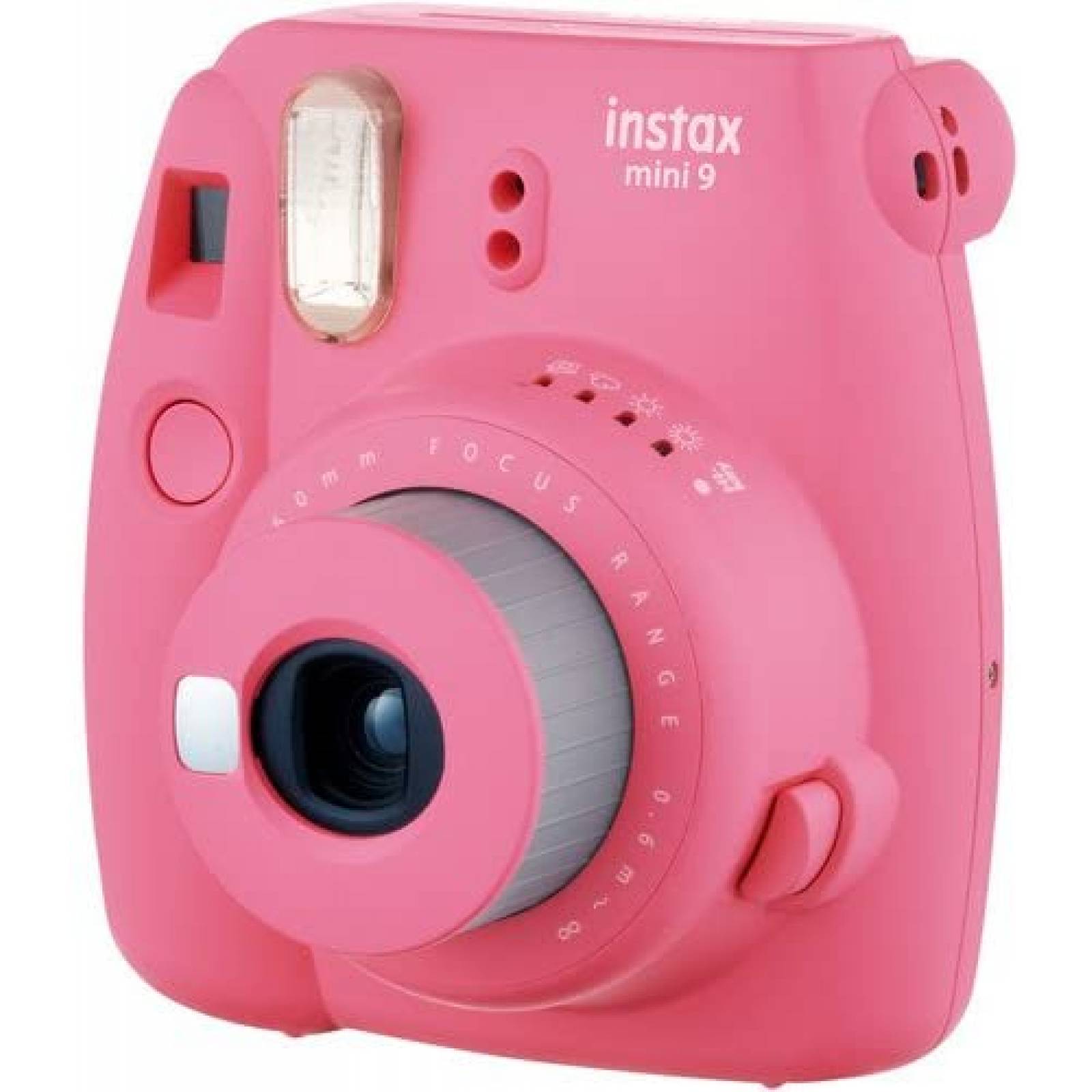 Camara Instantanea Fujifilm Instax Mini 9 con Rollos -Rosa