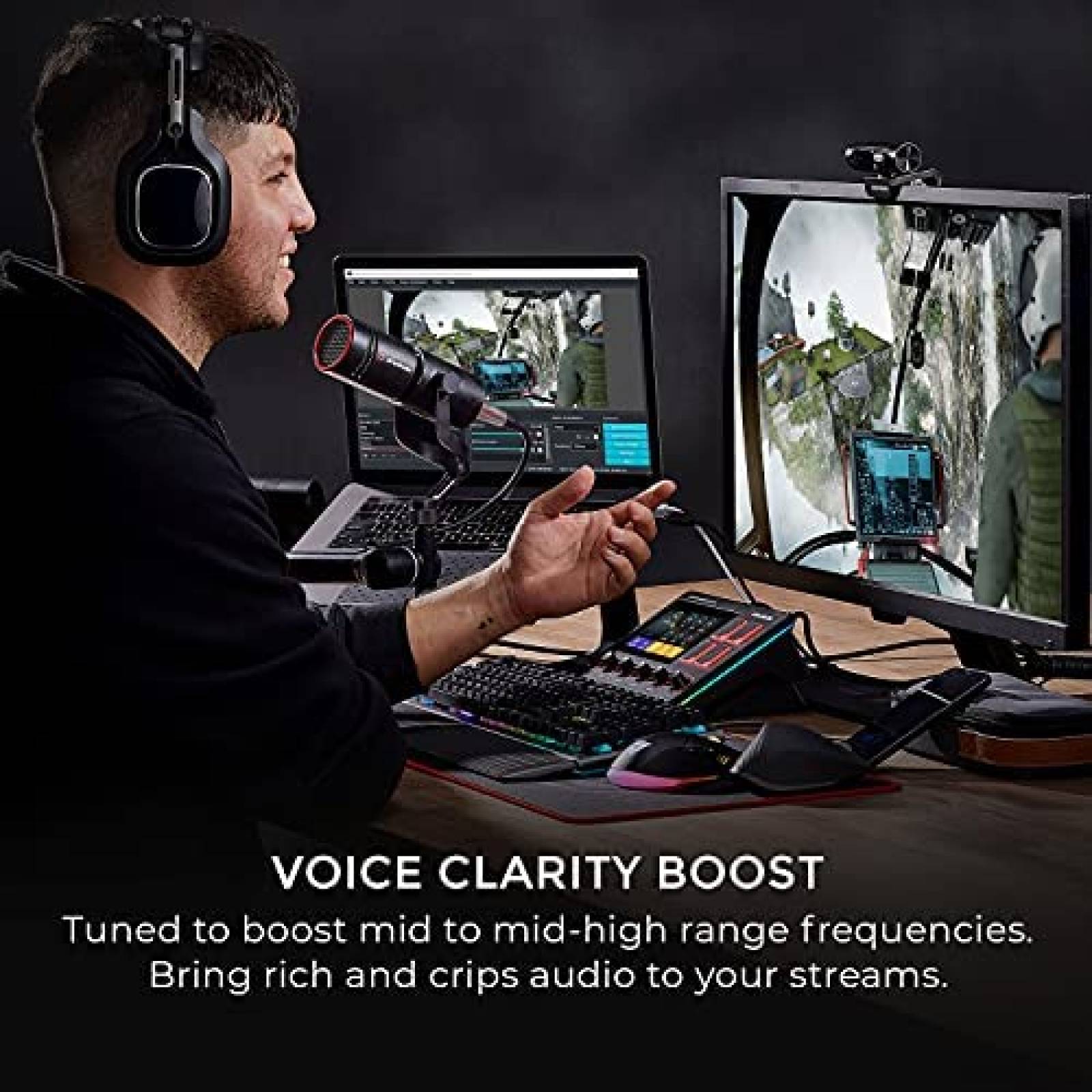 Microfono AVerMedia AM330 XLR Dinamico Cardioide -Negro