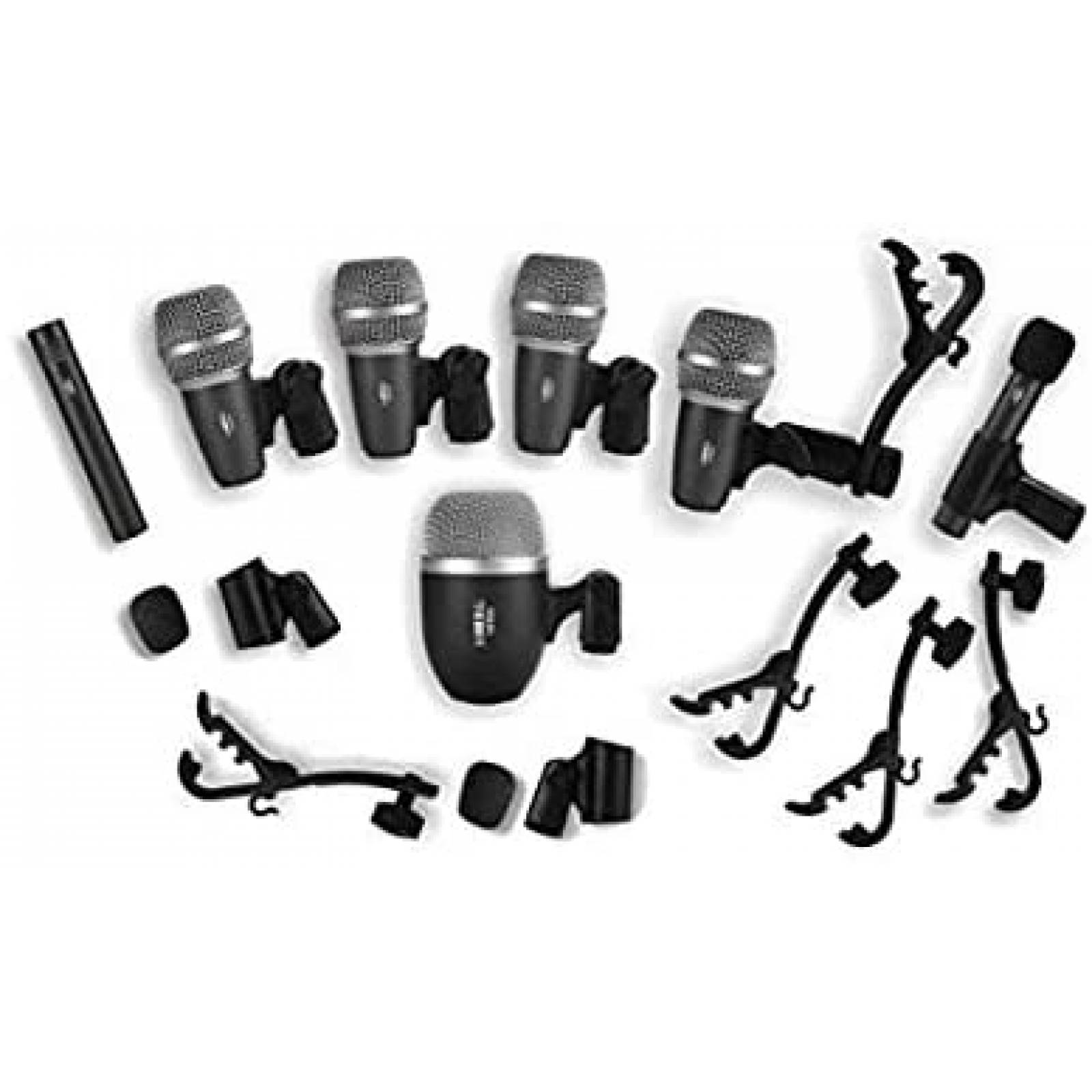 Kit Microfono HEIMU 4330235135 Para Instrumentos -Negro