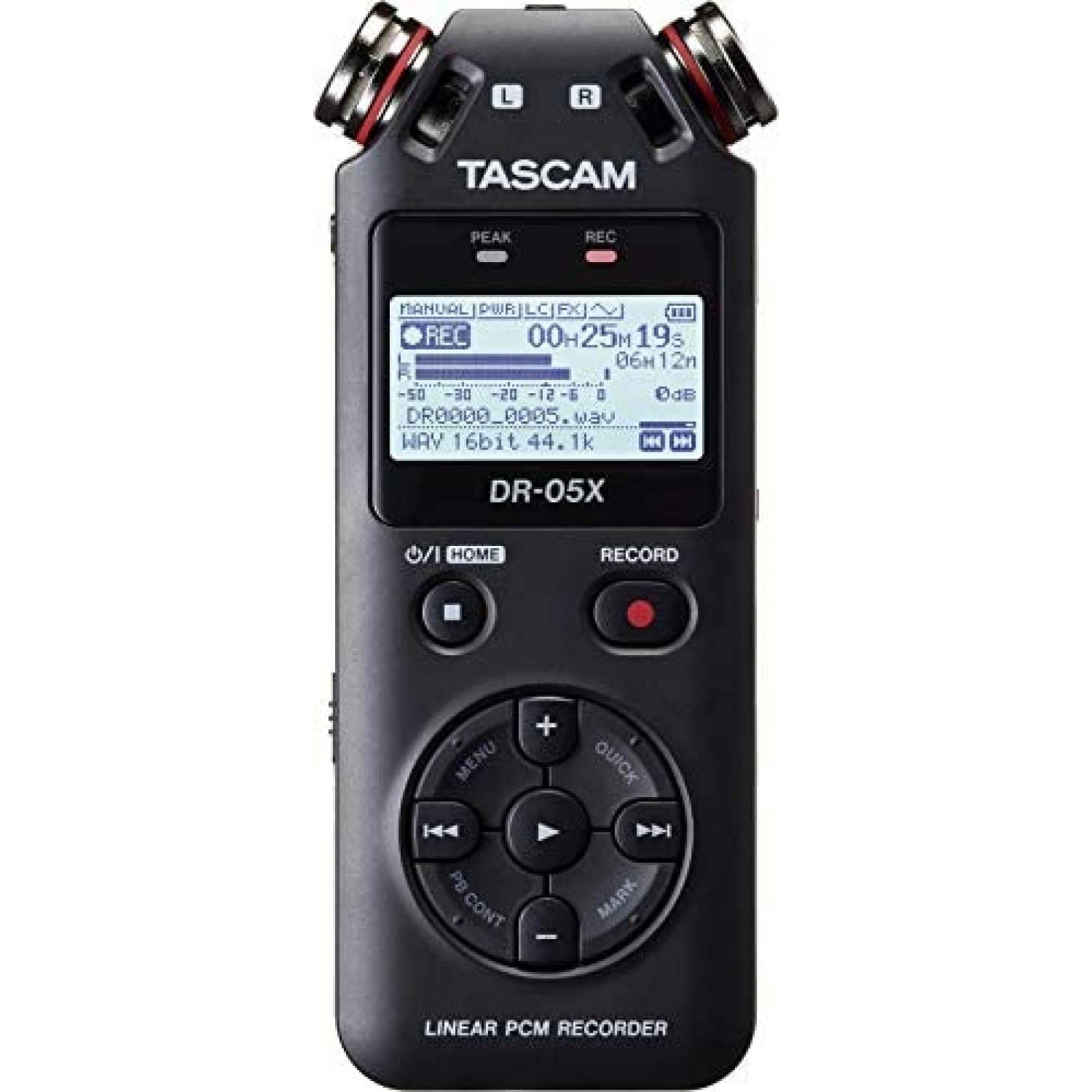 Grabadora Tascam DR-05X Digital Portatil Estereo -Negro