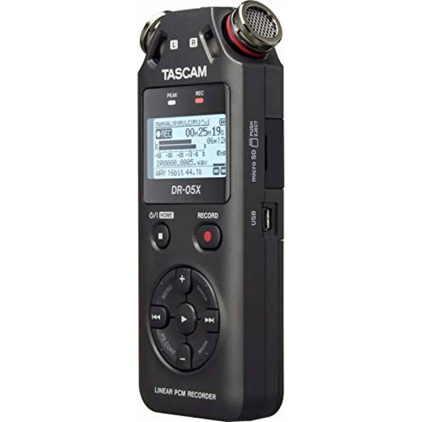 Grabadora Tascam DR-05X Digital Portatil Estereo -Negro