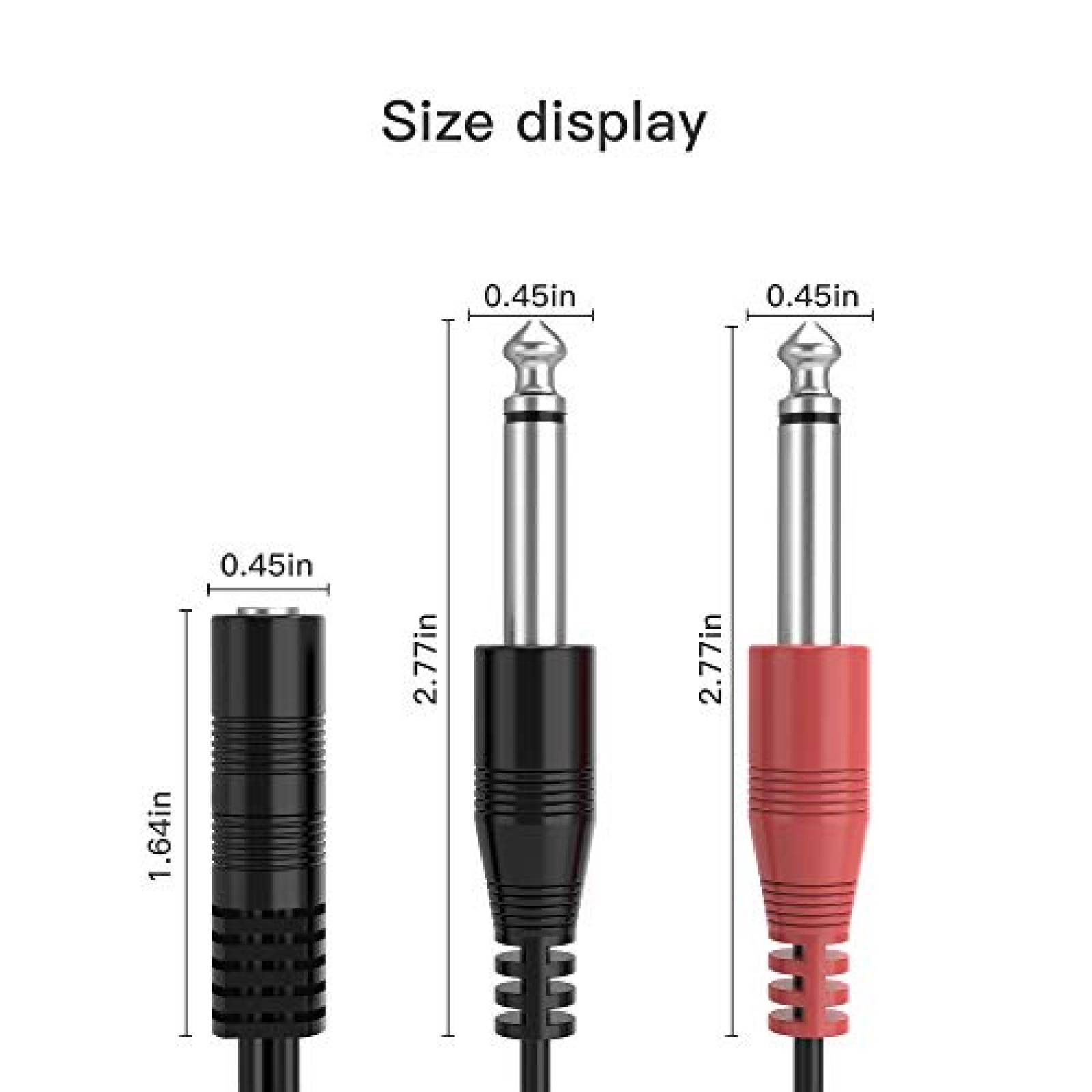 Cable Auxiliar RFAdapter de Jack 3.5mm 3 Pies -Negro