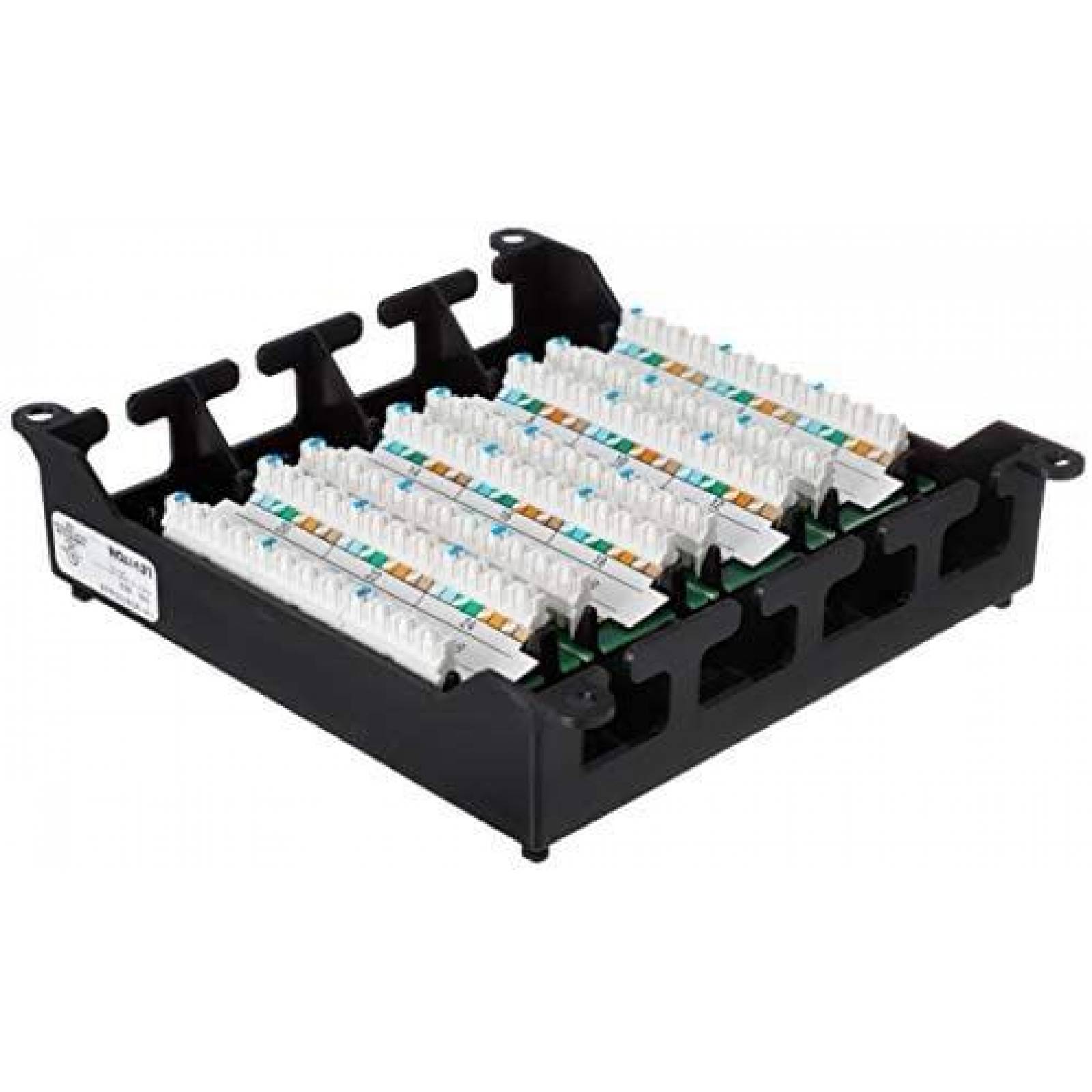 Panel de conexion Leviton 476TM-624 24 canales CAT6 -Negro