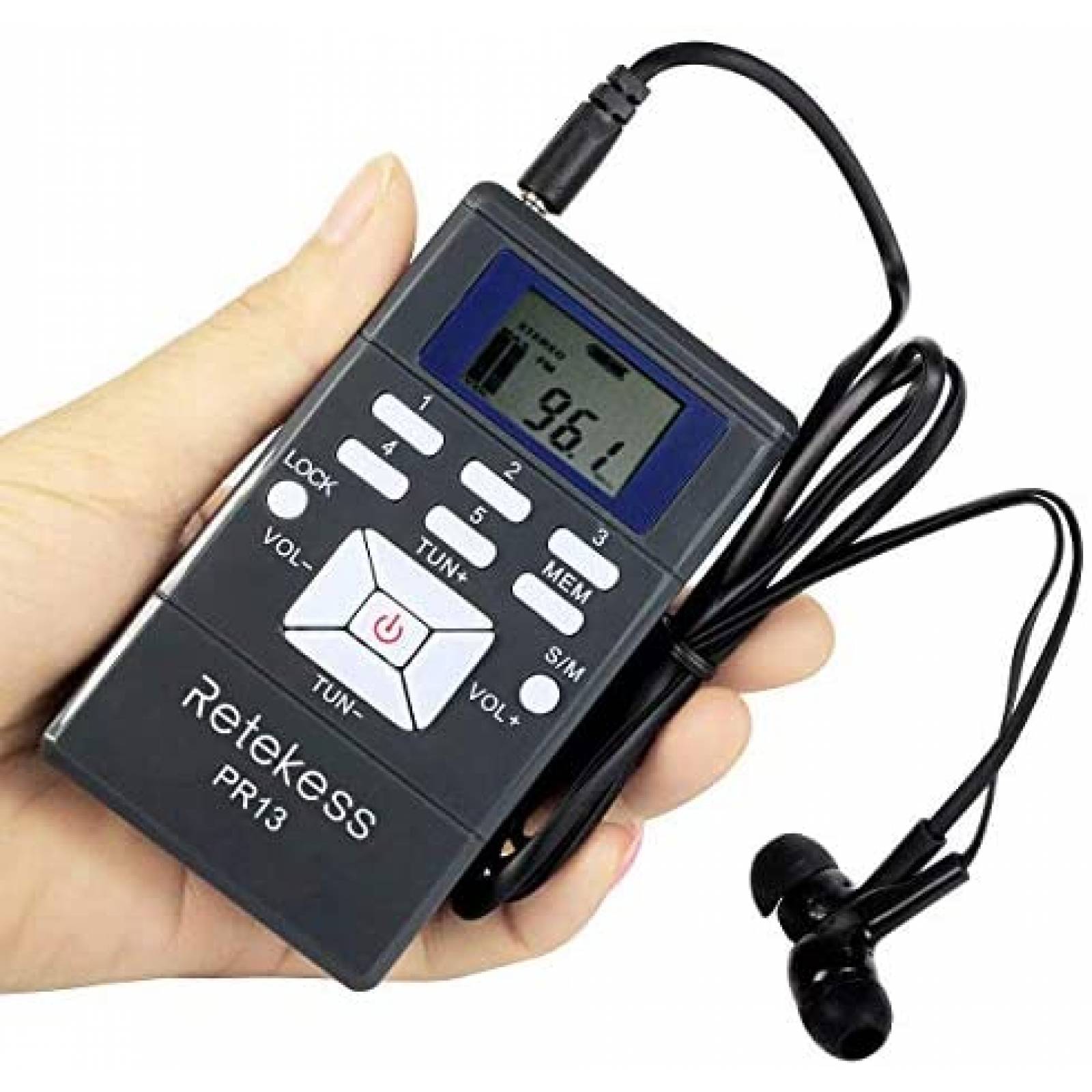 Receptor Retekess PR13 portatil paquete de 10 -Negro