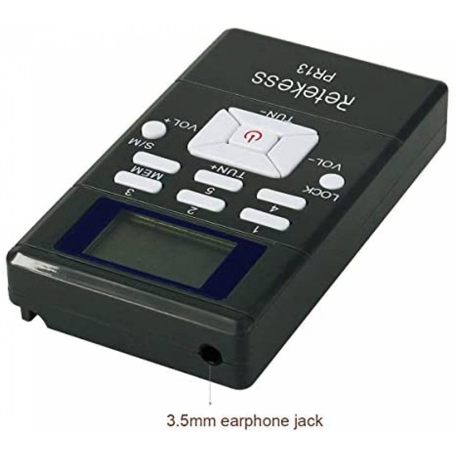 Receptor Retekess PR13 portatil paquete de 10 -Negro