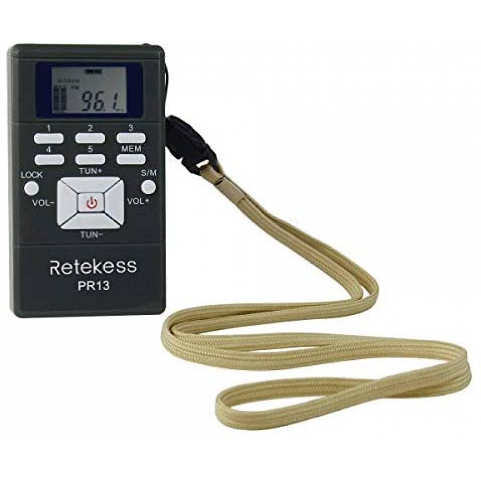 Receptor Retekess PR13 portatil paquete de 10 -Negro