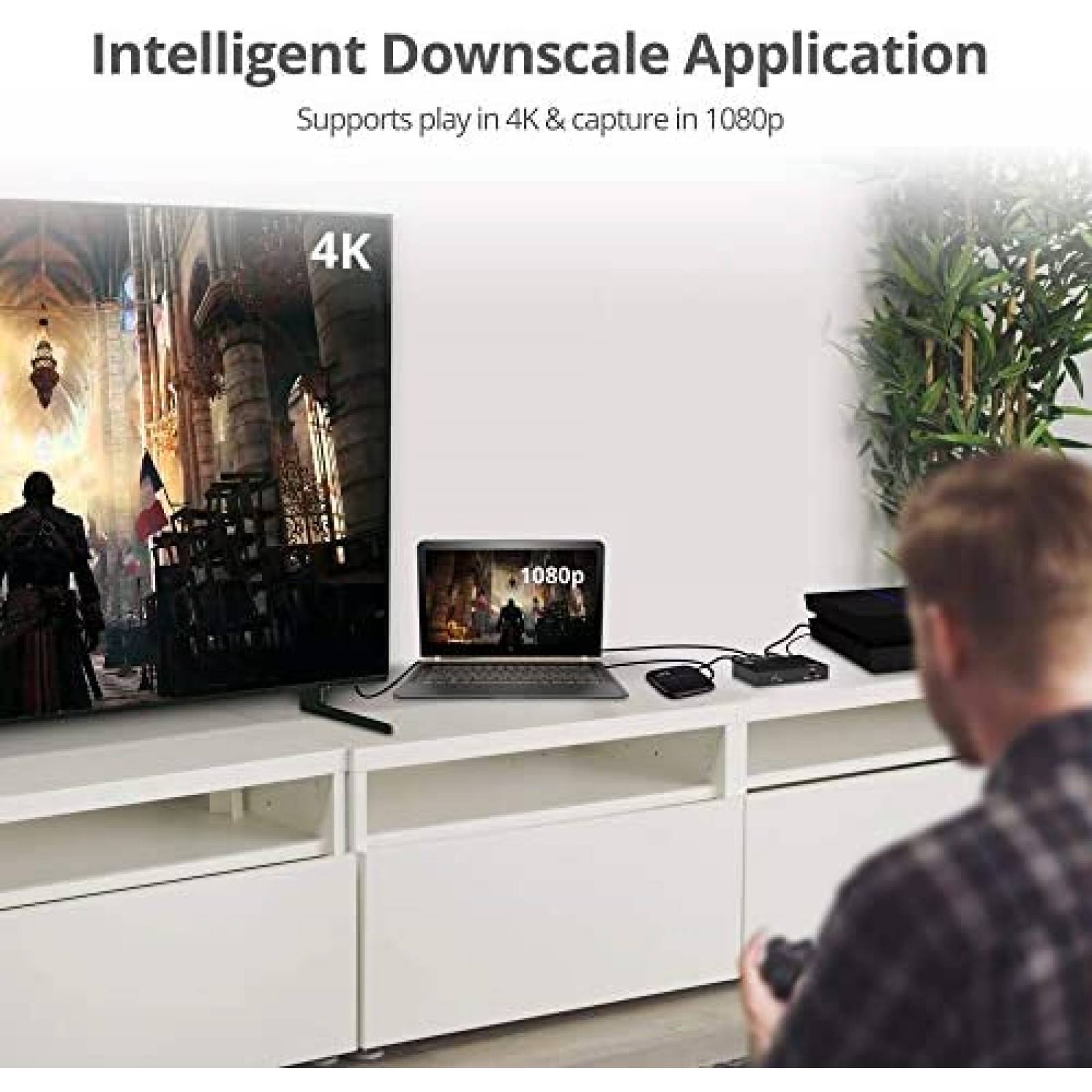 Reduccion de escala de video inteligente SIIG 1x2 HDMI 2.0