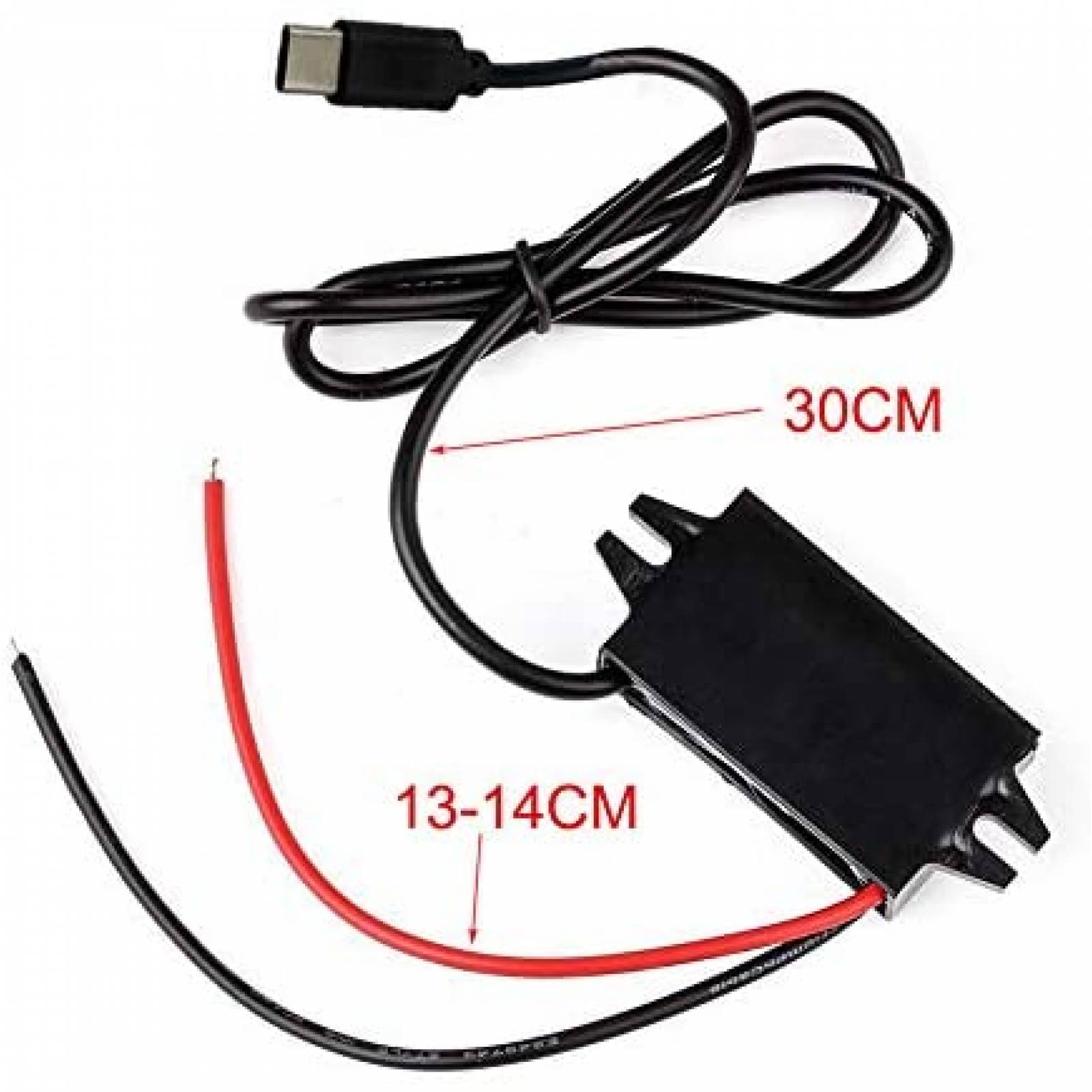 Regulador Voltaje SSLHONG QC3.0 USB C DC 5V 3A 9V -Negro