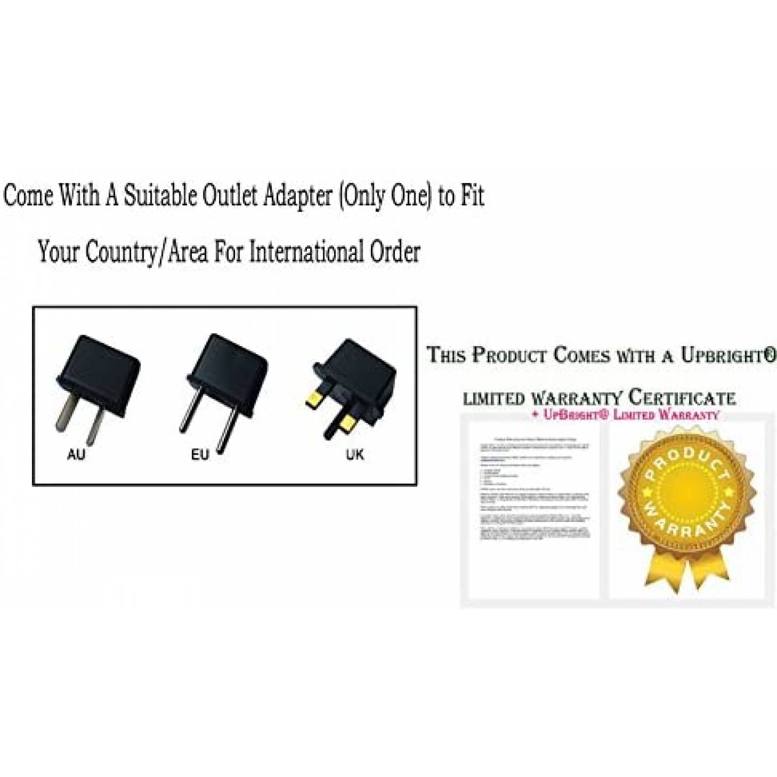 Cargador UPBRIGHT Compatible Con Royal Dirt Devil -Negro