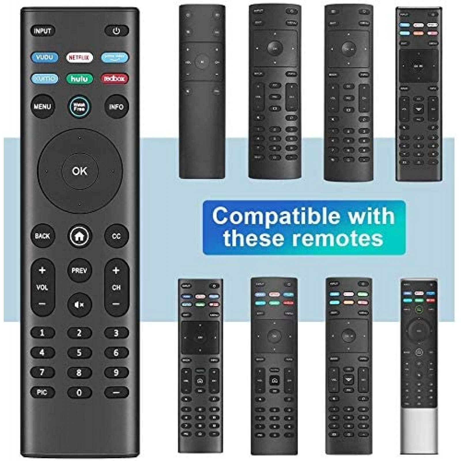 Control Remoto Amazshop247 XRT140 Para Smart TV de VIZIO