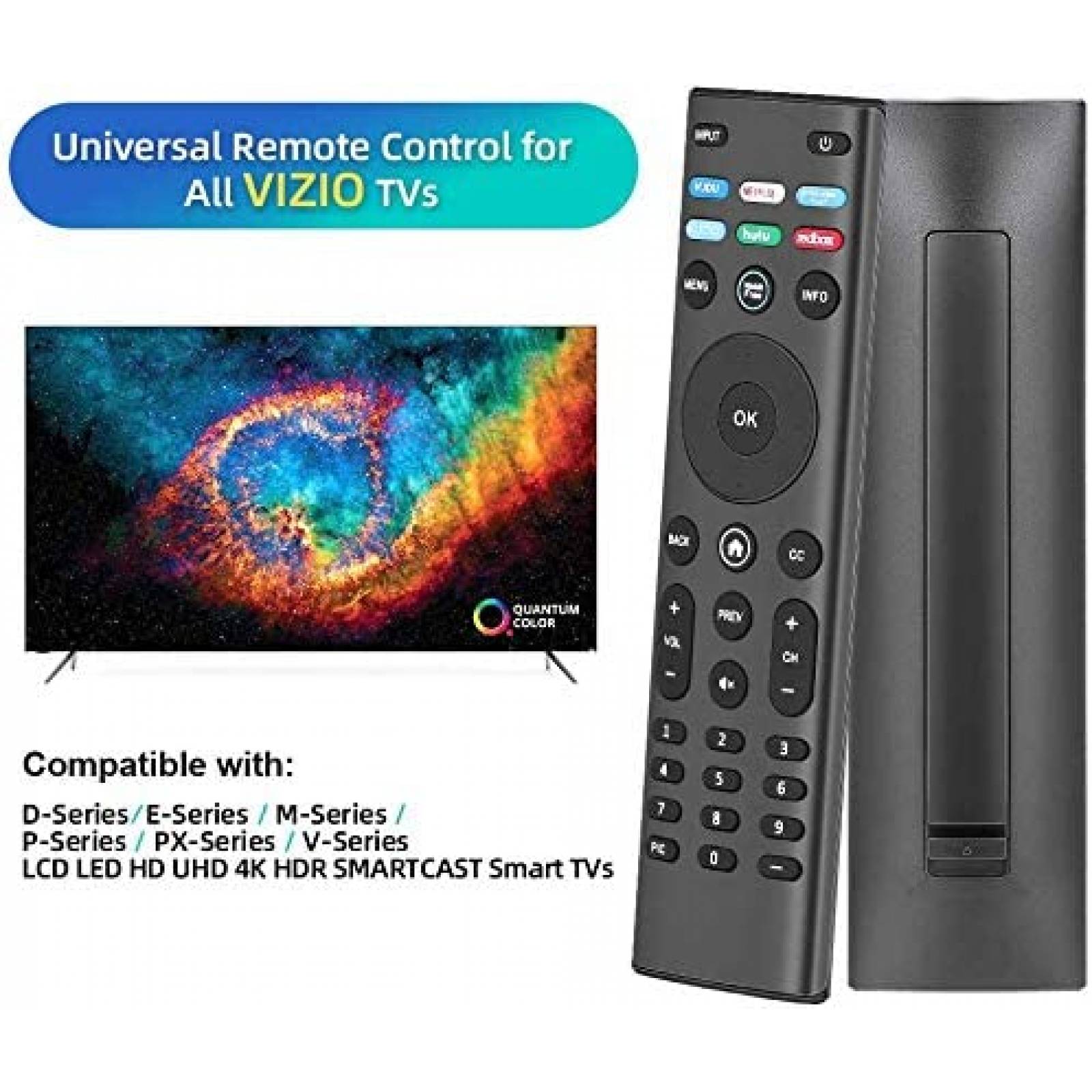 Control Remoto Amazshop247 XRT140 Para Smart TV de VIZIO