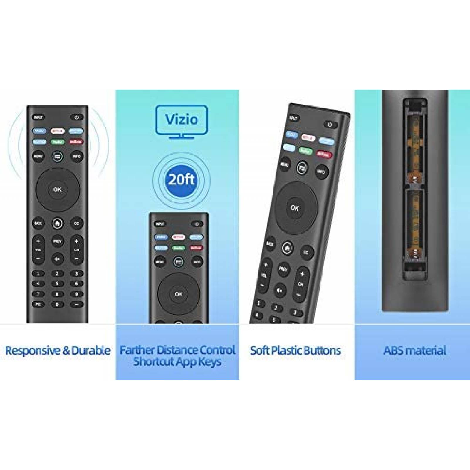 Control Remoto Amazshop247 XRT140 Para Smart TV de VIZIO