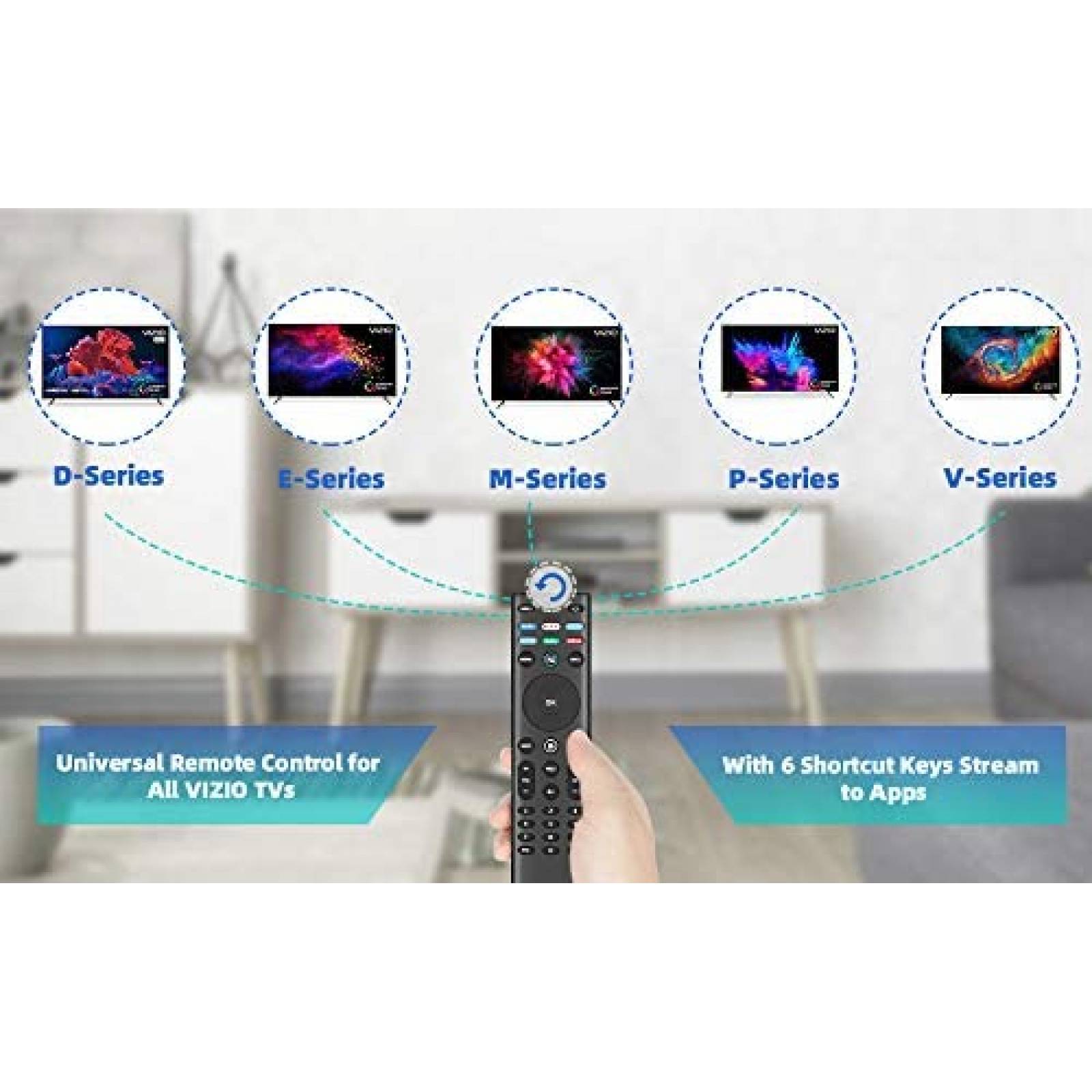 Control Remoto Amazshop247 XRT140 Para Smart TV de VIZIO