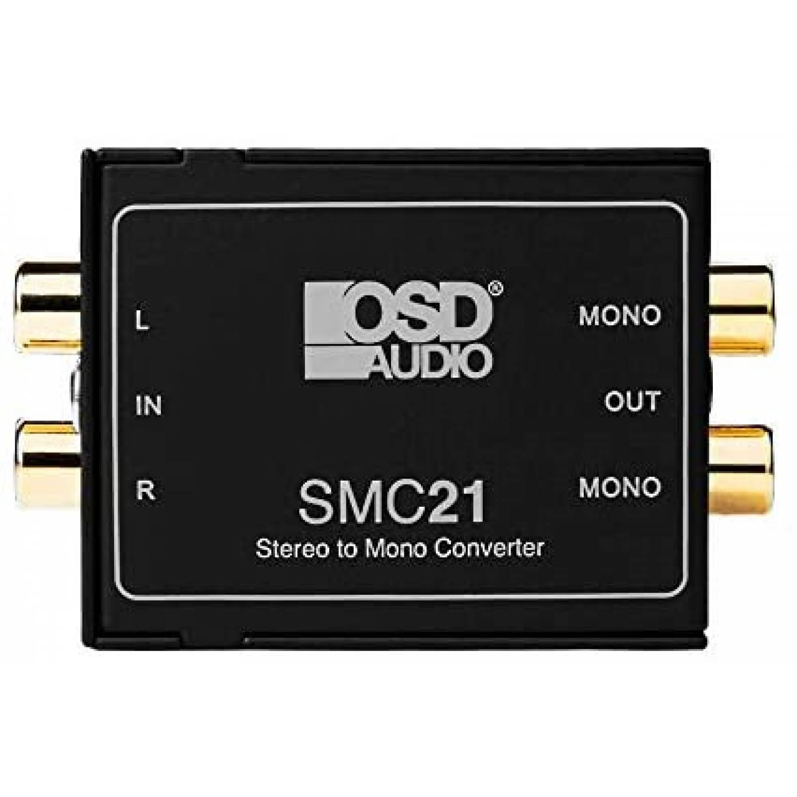 Convertidor Stereo a Mono OSD SMC21 transformador 1:1 -Negro