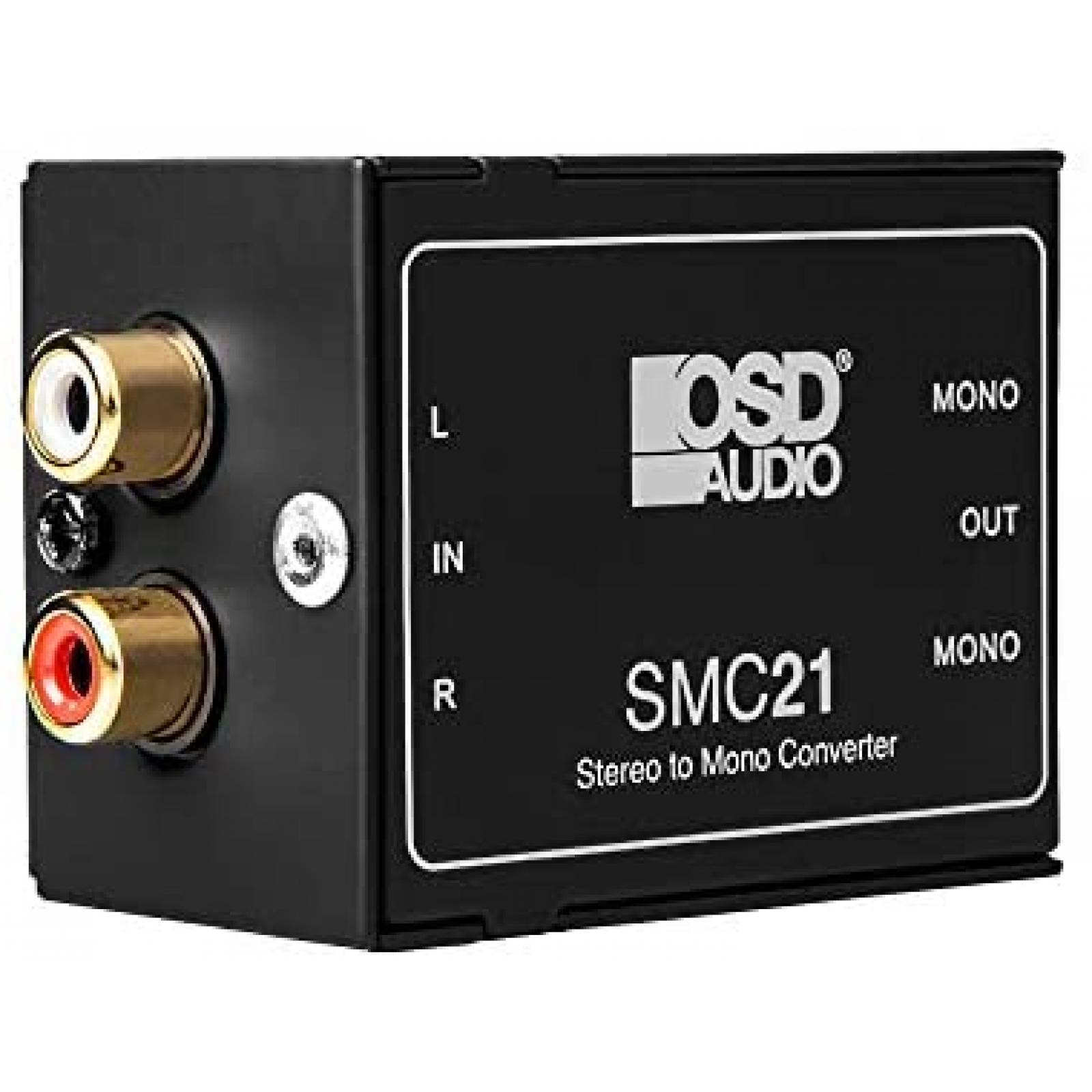 Convertidor Stereo a Mono OSD SMC21 transformador 1:1 -Negro