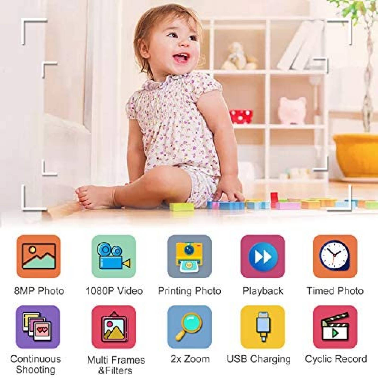 Camara Infantil PROGRACE Digital Imprecion Instatanea