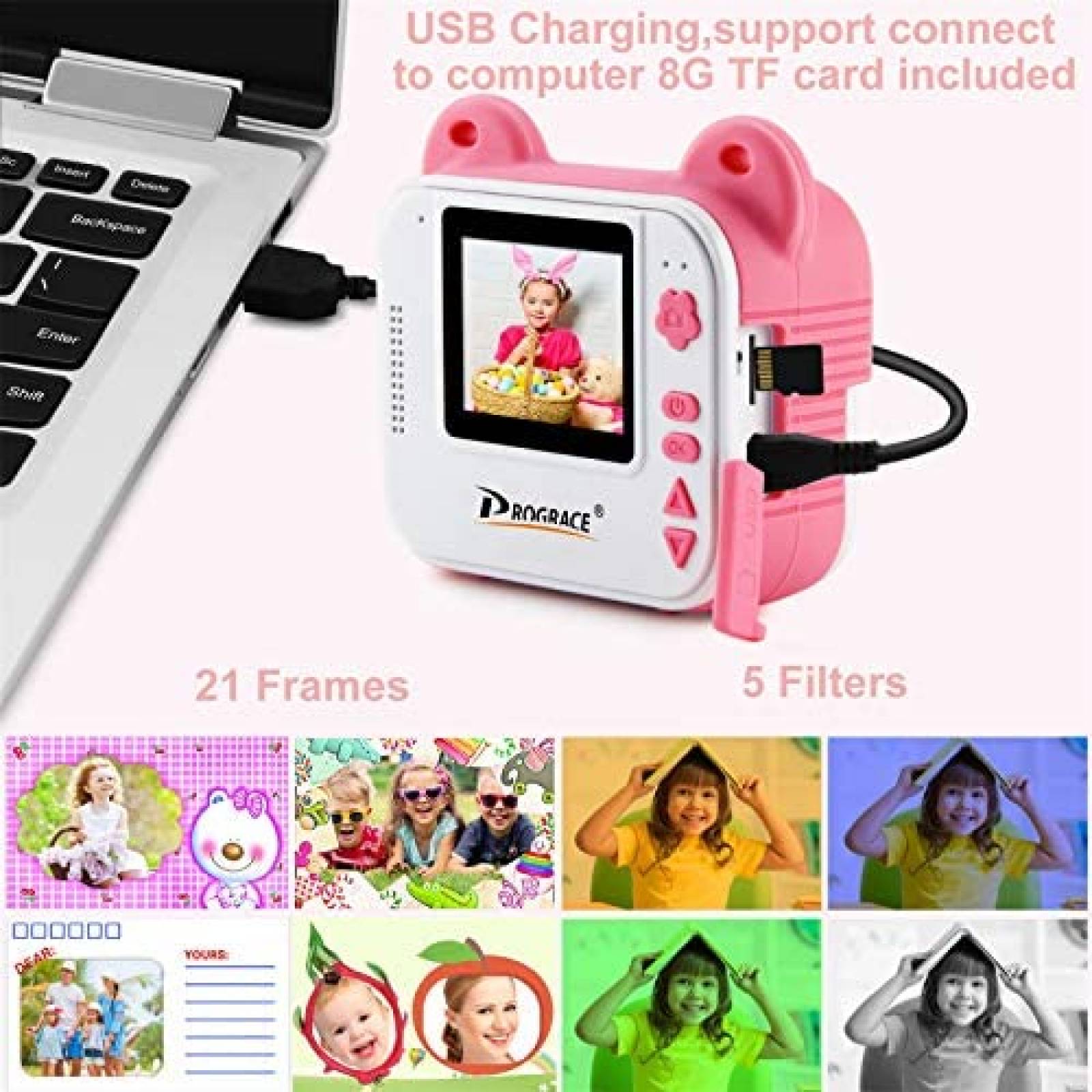 Camara Infantil PROGRACE Digital Imprecion Instatanea