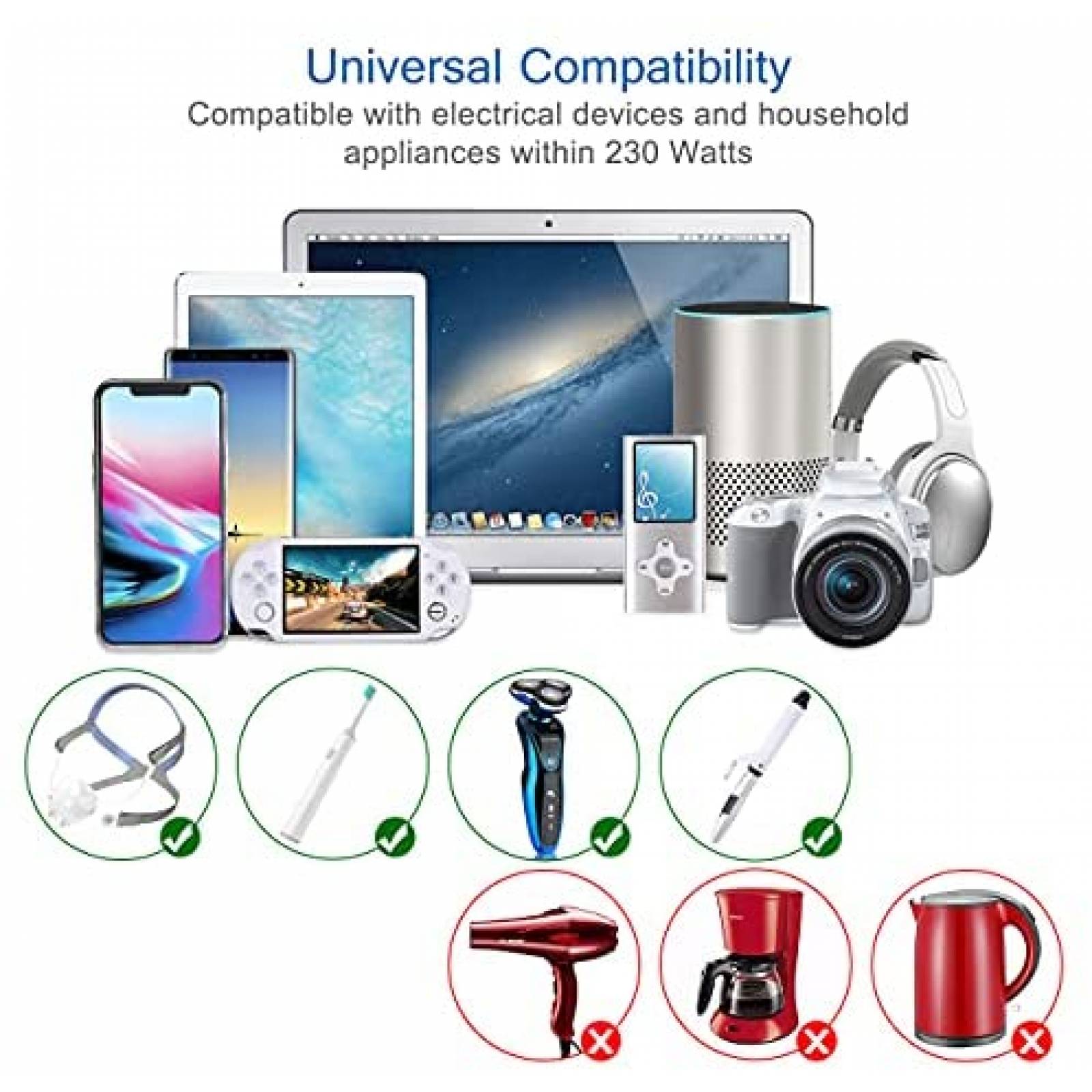 Convertidor de Voltaje GEARGO 230W Reductor 220V a 110V