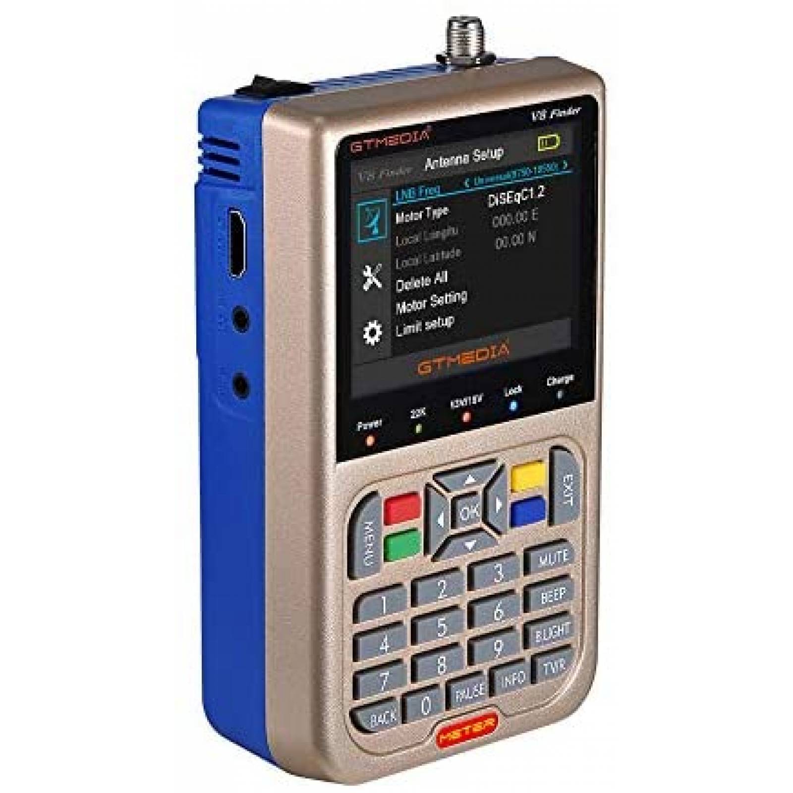 Detector Satelite GT Media V8 H.264 HD 1080p FTA 3.5'' LCD