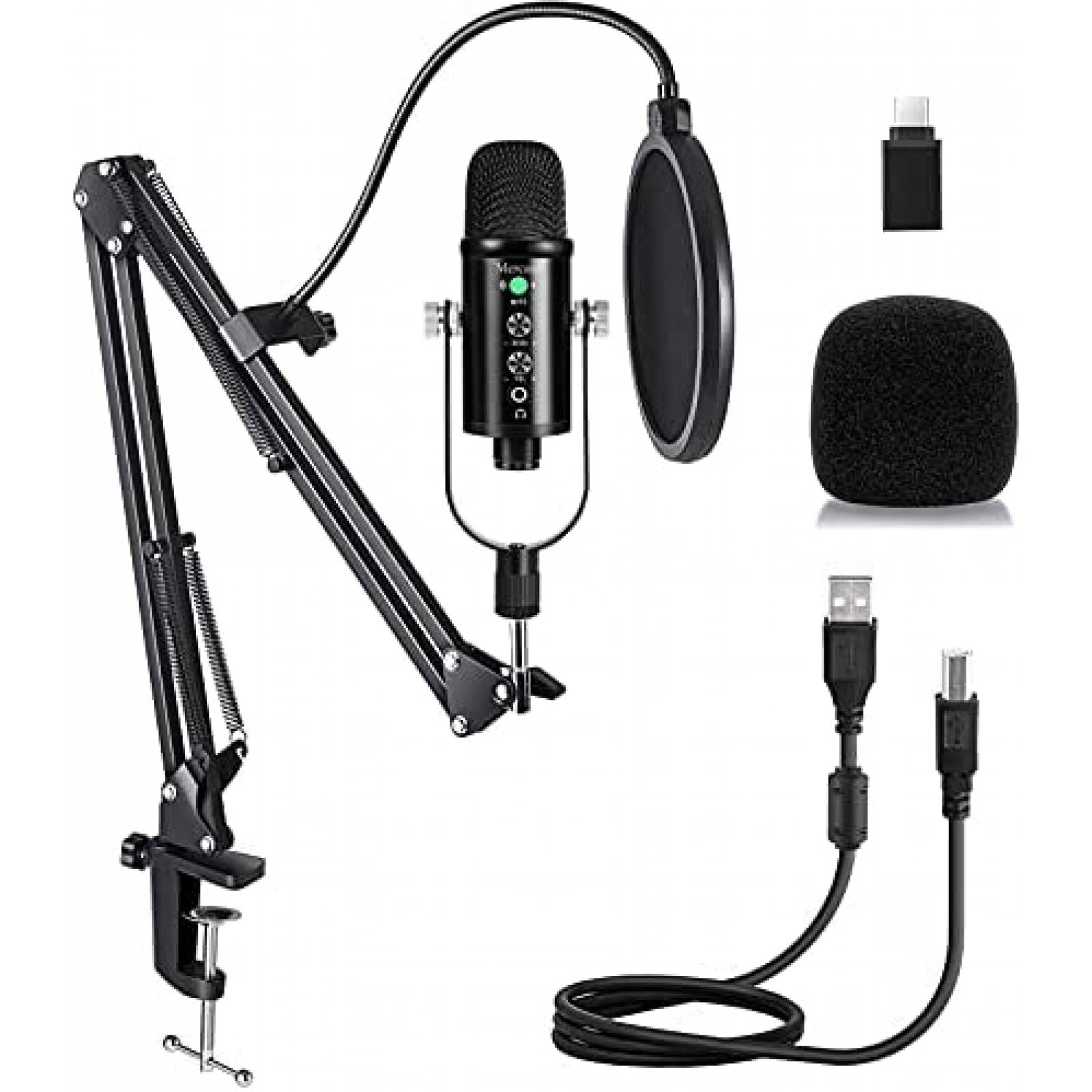 Microfono Mercase Boton Silencio Con Cancelacion de Ruido
