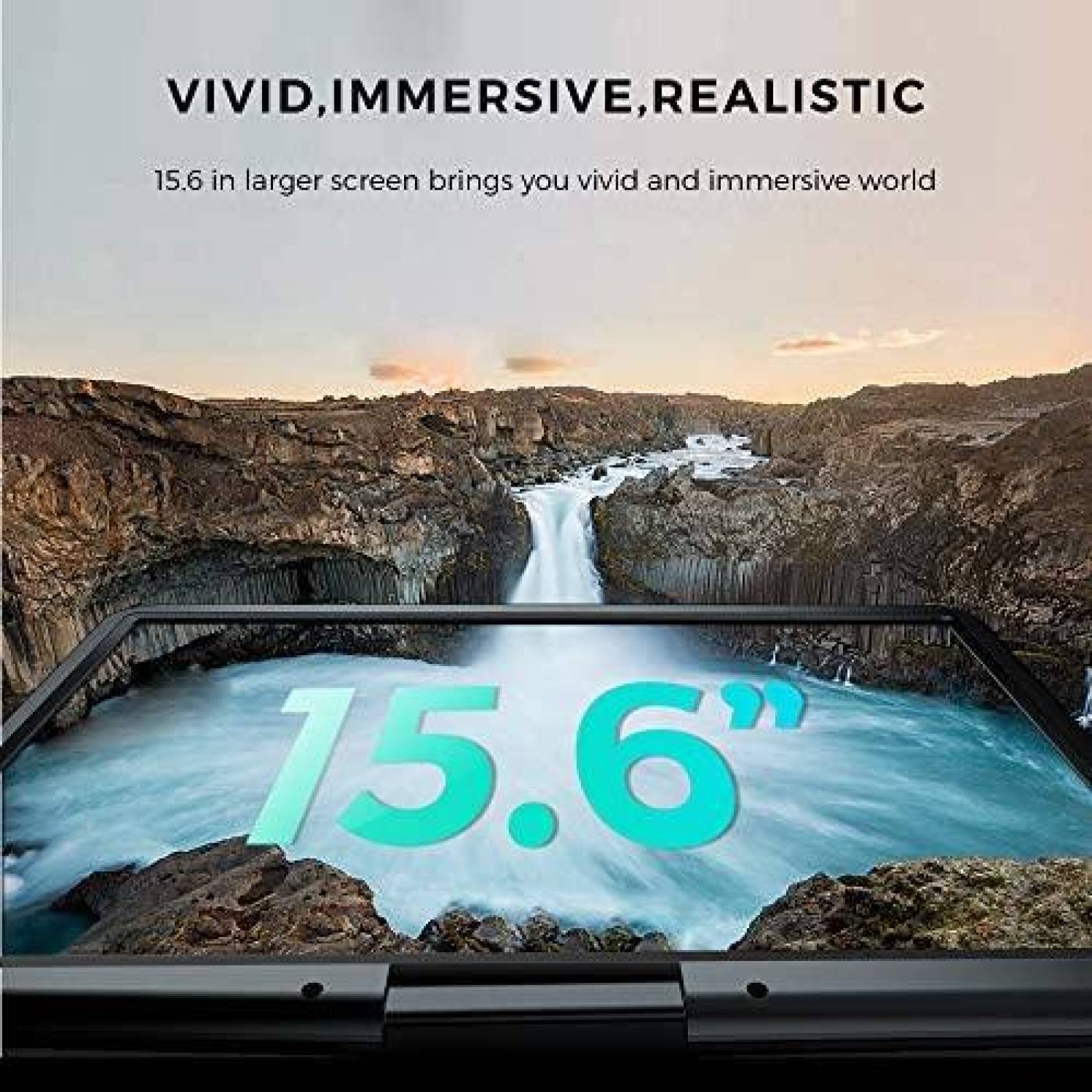 Reproductor de DVD Portatil SUNPIN con Pantalla 17.9" -Negro