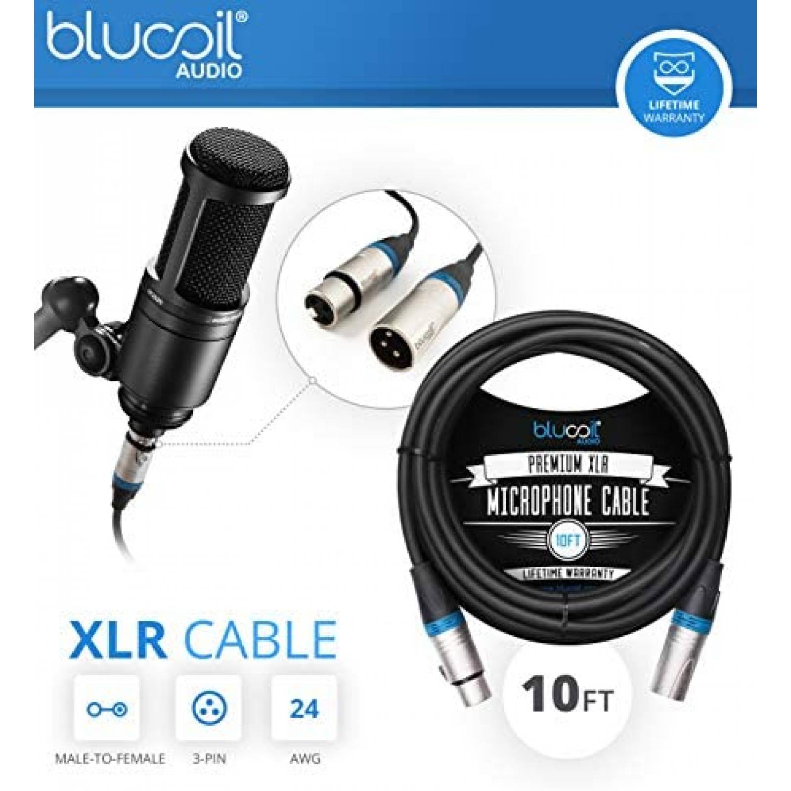Microfono MXL 770 Cable XLR Filtro Pop Y Brazo Articulado
