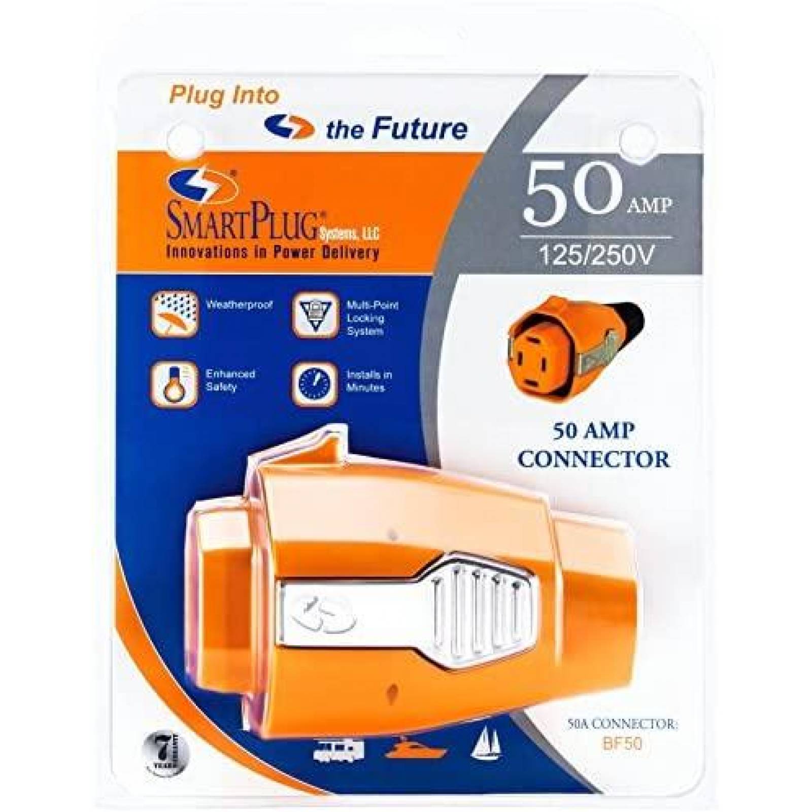 Conector SmartPlug BF50 de 50 Amp para velero barco etc