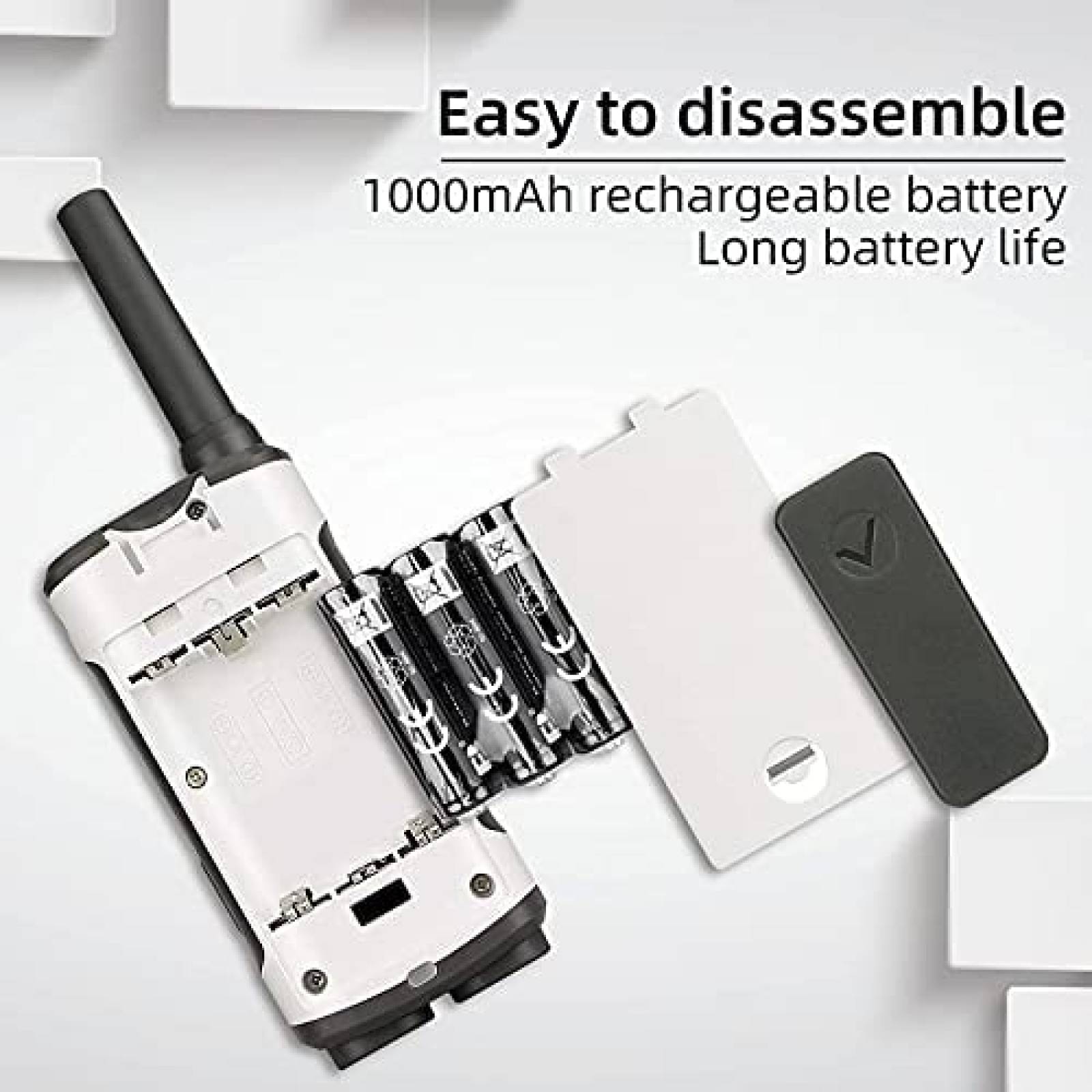 Radios bidireccionales Retevis RT45 Paquete de 4 recargables