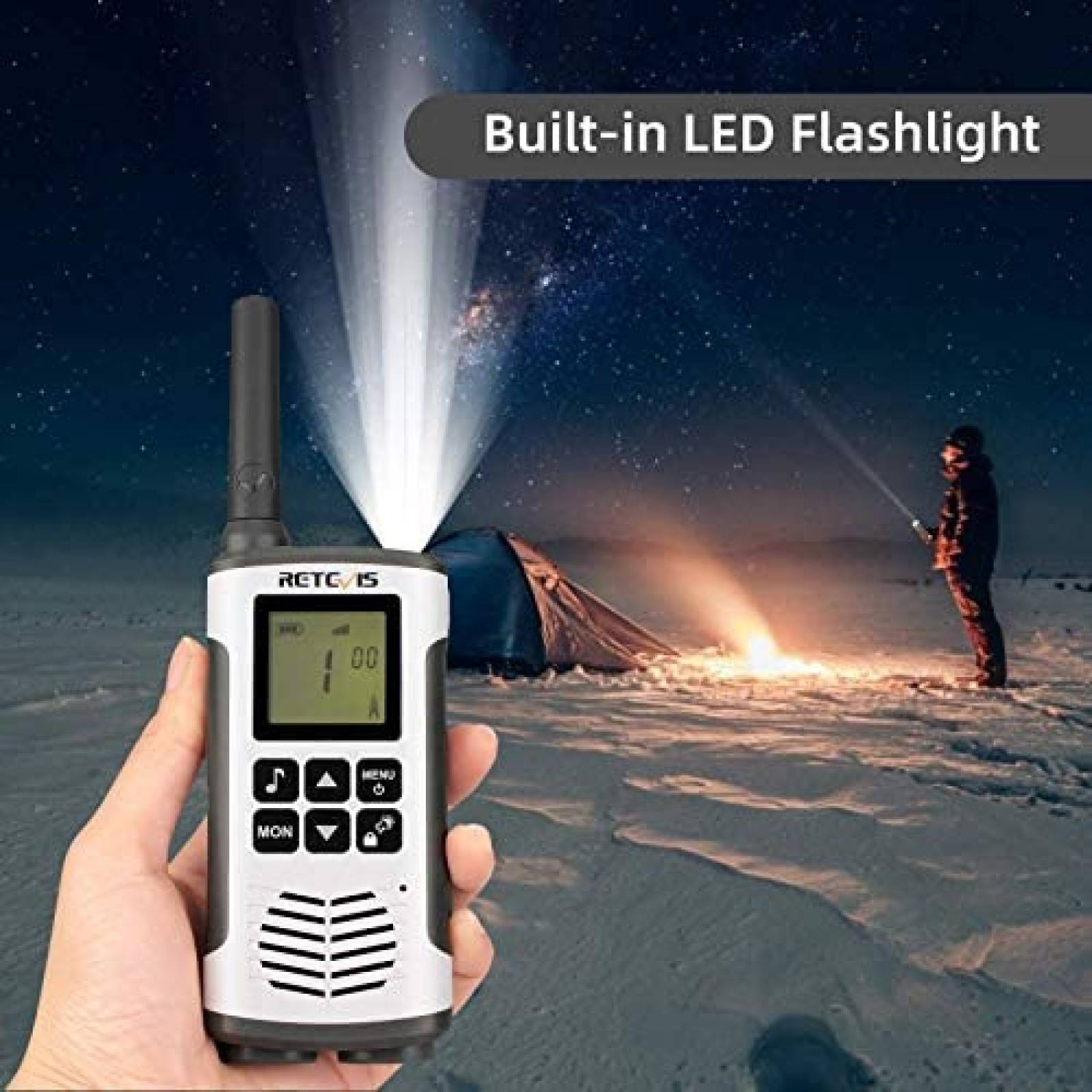 Radios bidireccionales Retevis RT45 Paquete de 4 recargables