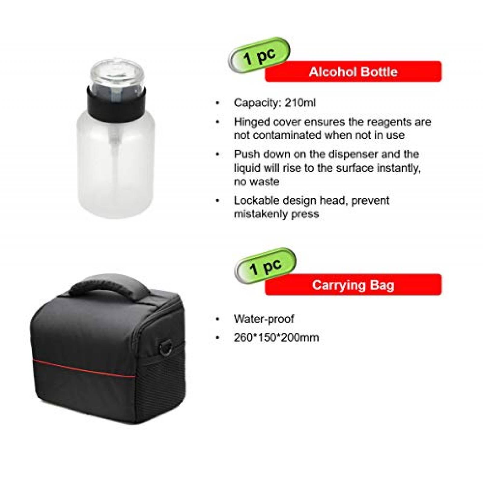 Kit de Limpieza de Fibra Optica Fiber Optic -Negro