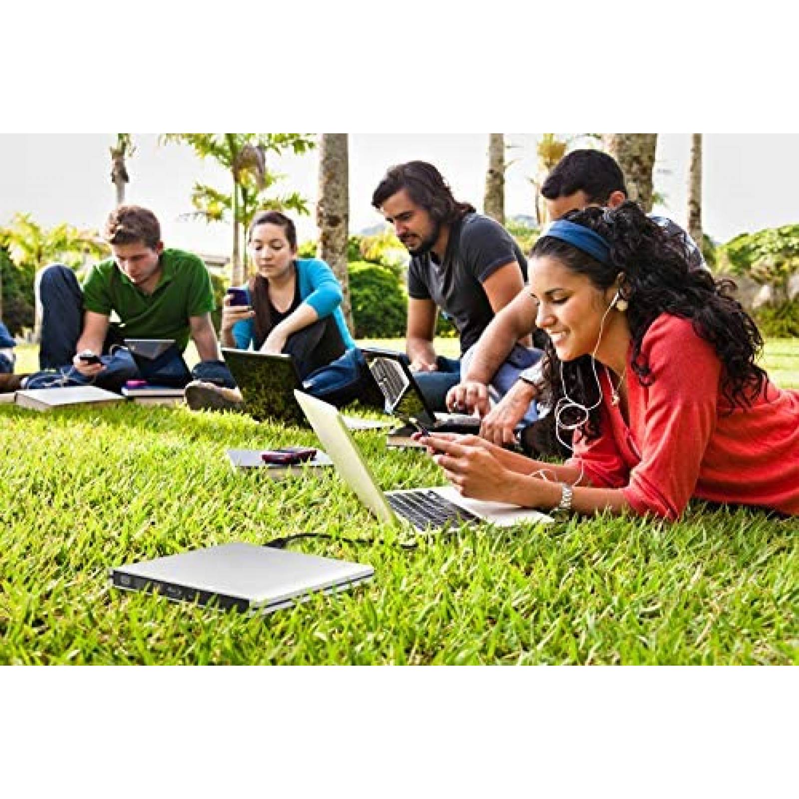 Reproductor Blu-Ray Lindayy DVD CD Portatil -Plateado