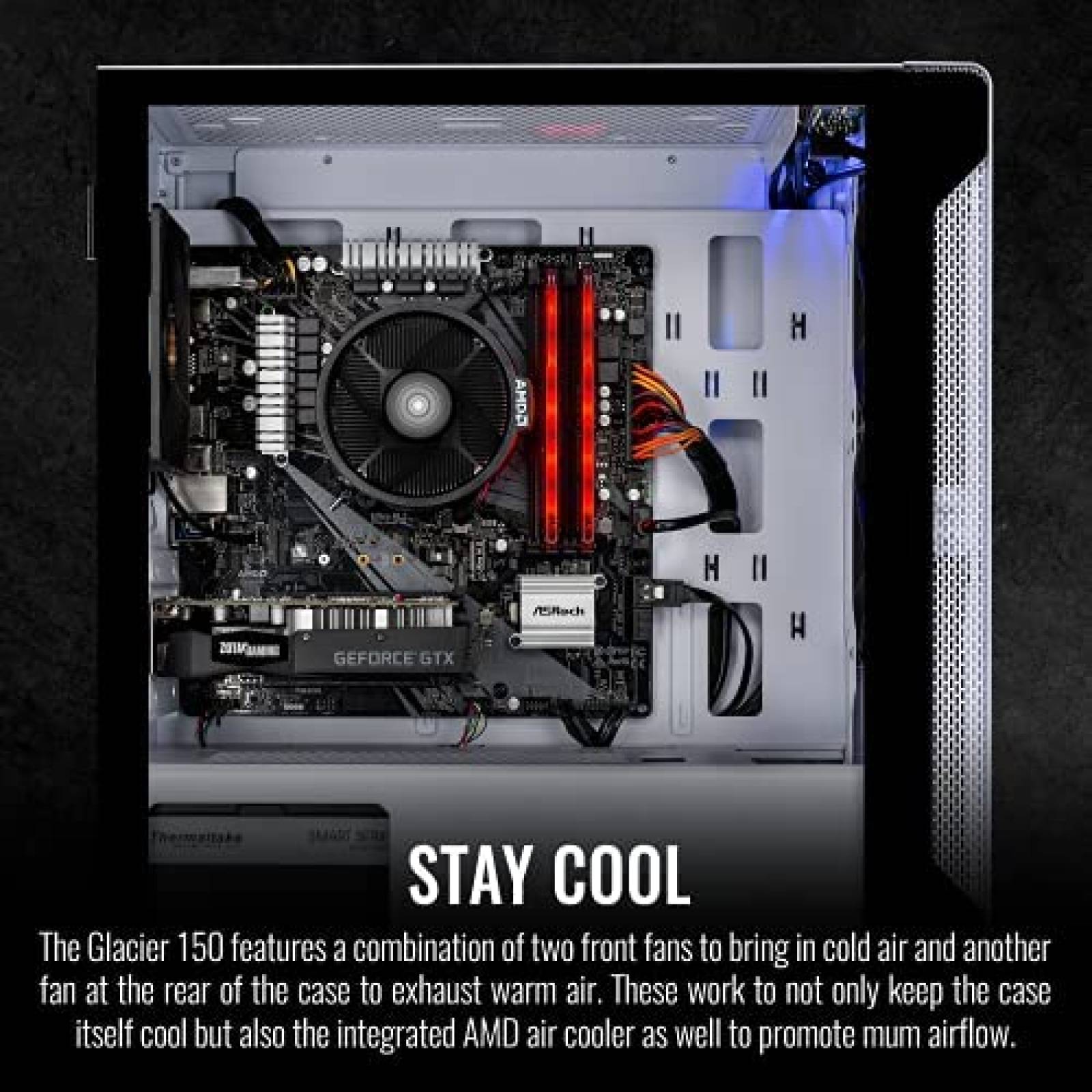 PC Gamer Thermaltake LCGS Glacier 150 16GB 500GB -Plateado