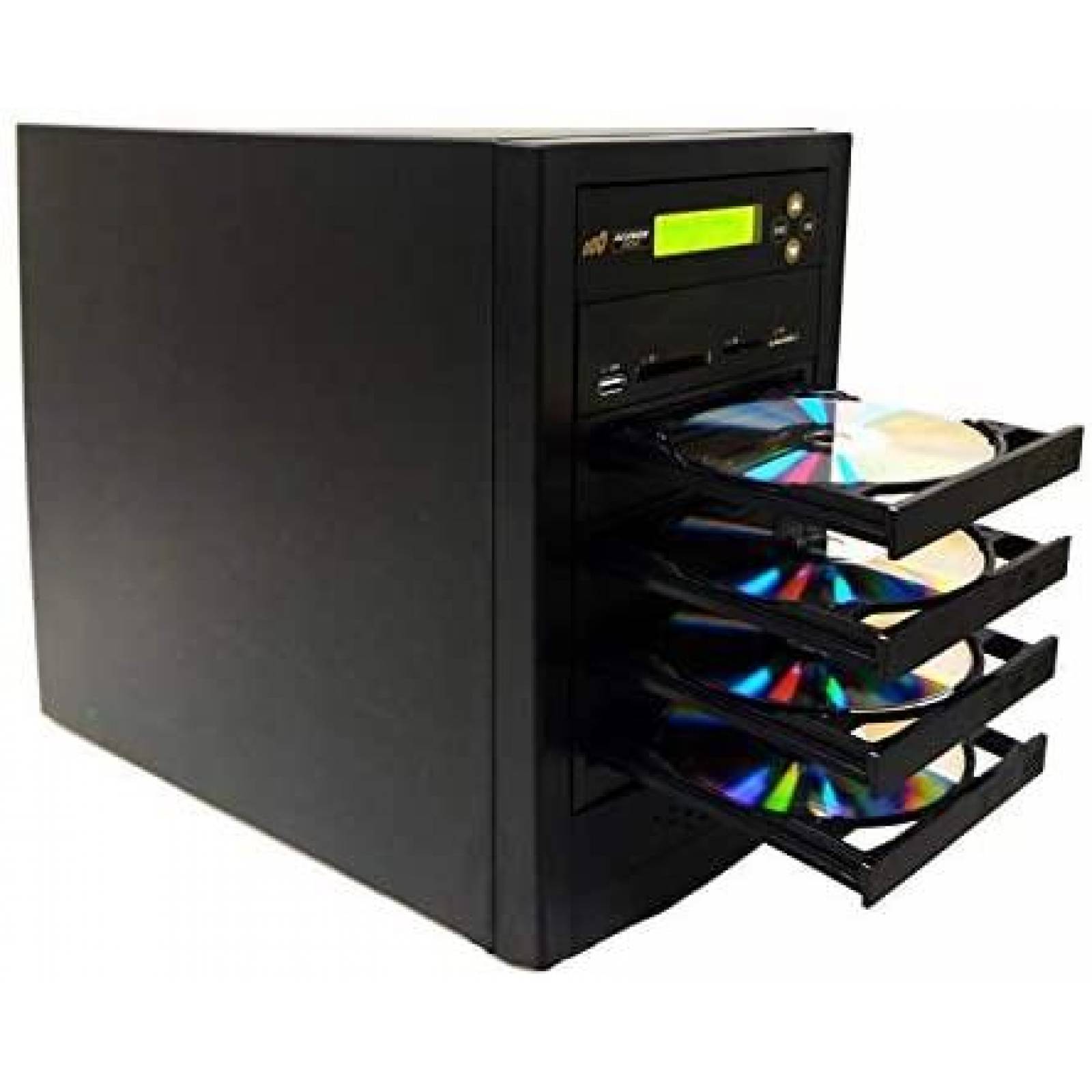 Duplicador de Respaldo Acumen de 1 a 3 Discos -Negro