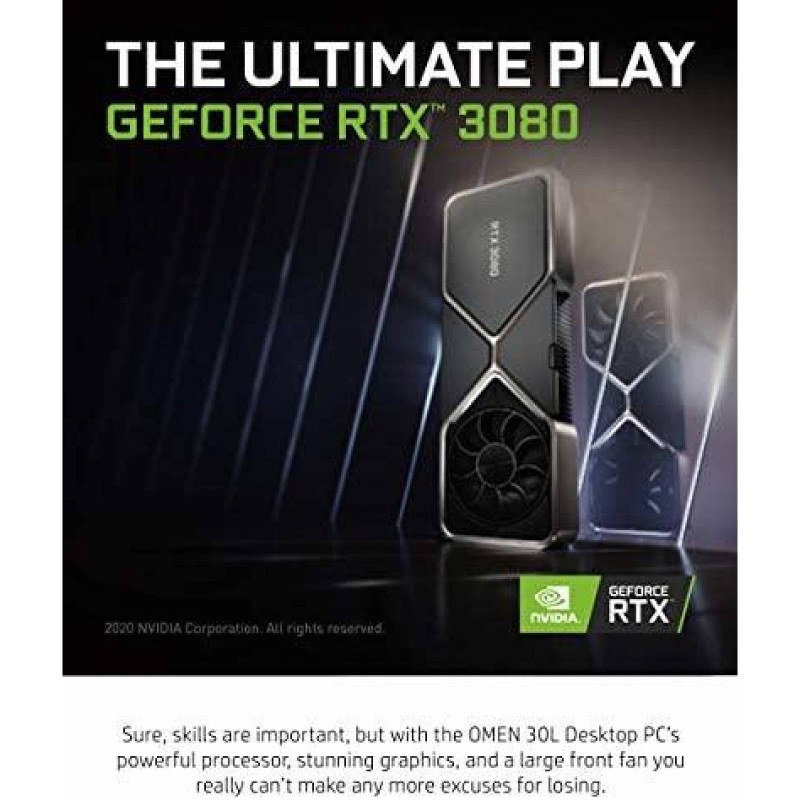 CPU Gamer OMEN GT13-0093 32GB GeForce RTX 3080 i9-10900K