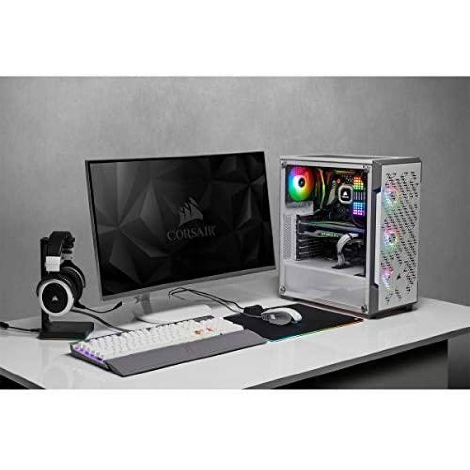 Gabinete Corsair iCUE 220T RGB Airflow Vidrio Templado