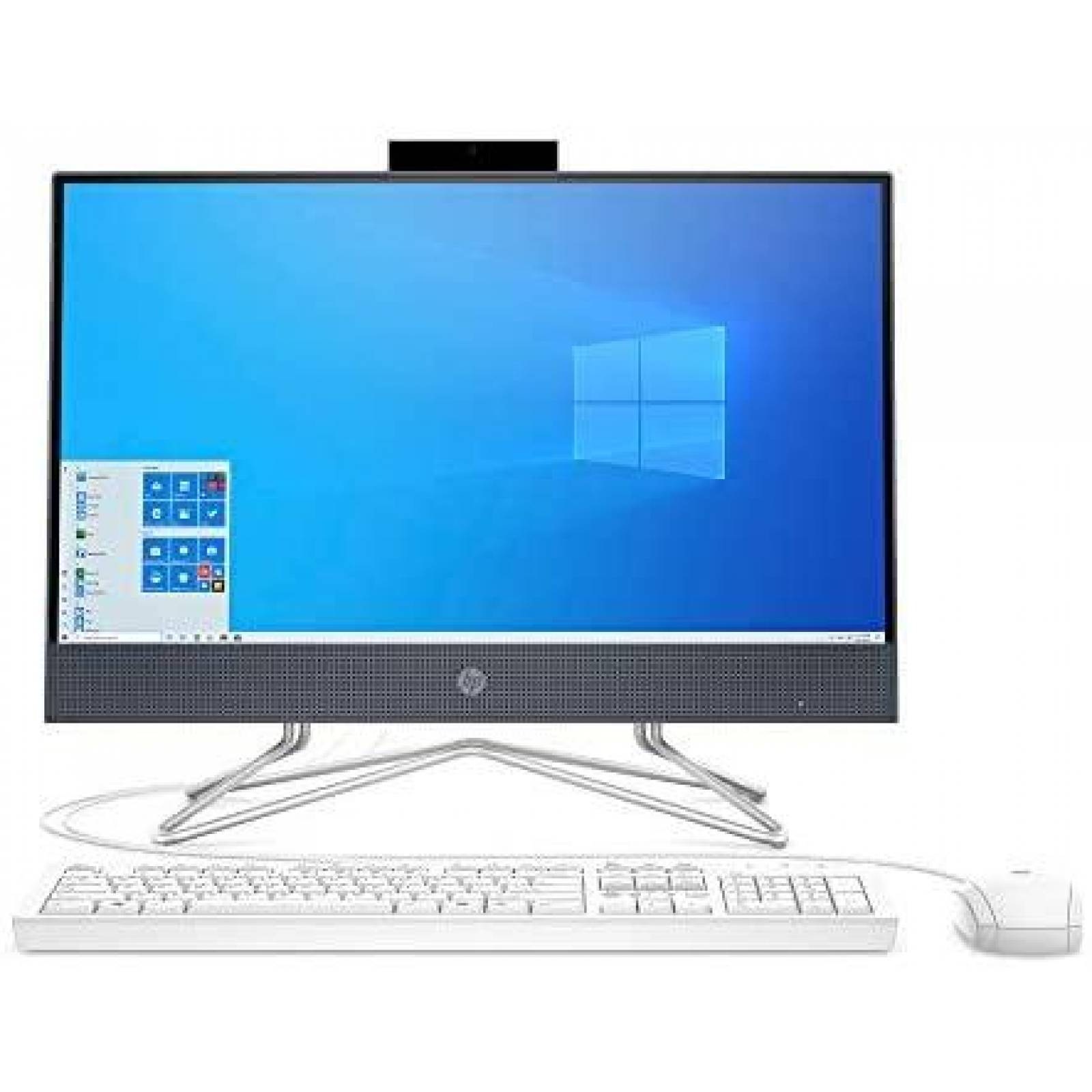 PC All in One HP 22-DF 21.5" 4GB 256GB SSD W10 -Plata