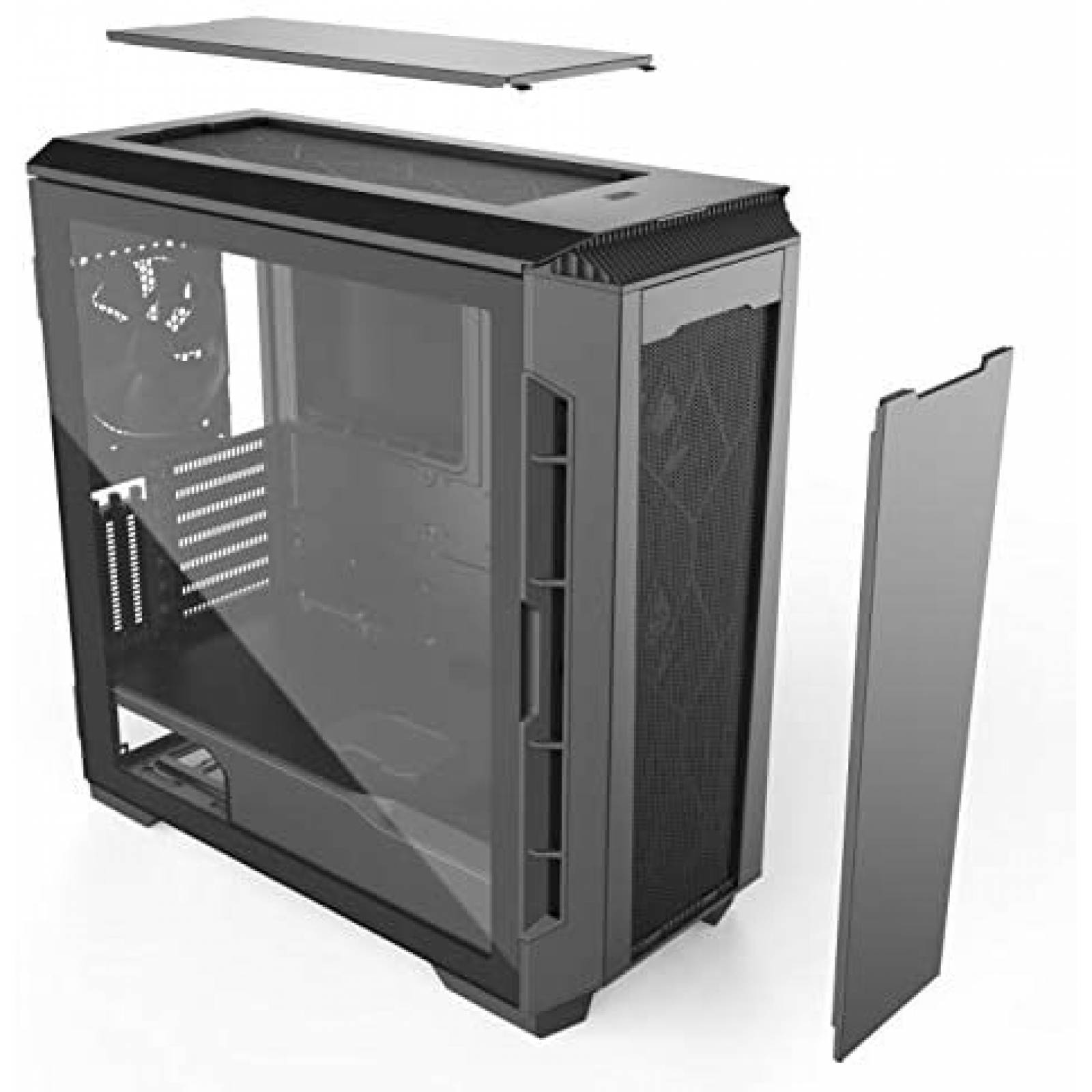 Carcasa PC Phanteks P600S Hibrido Vidrio templado -Negro