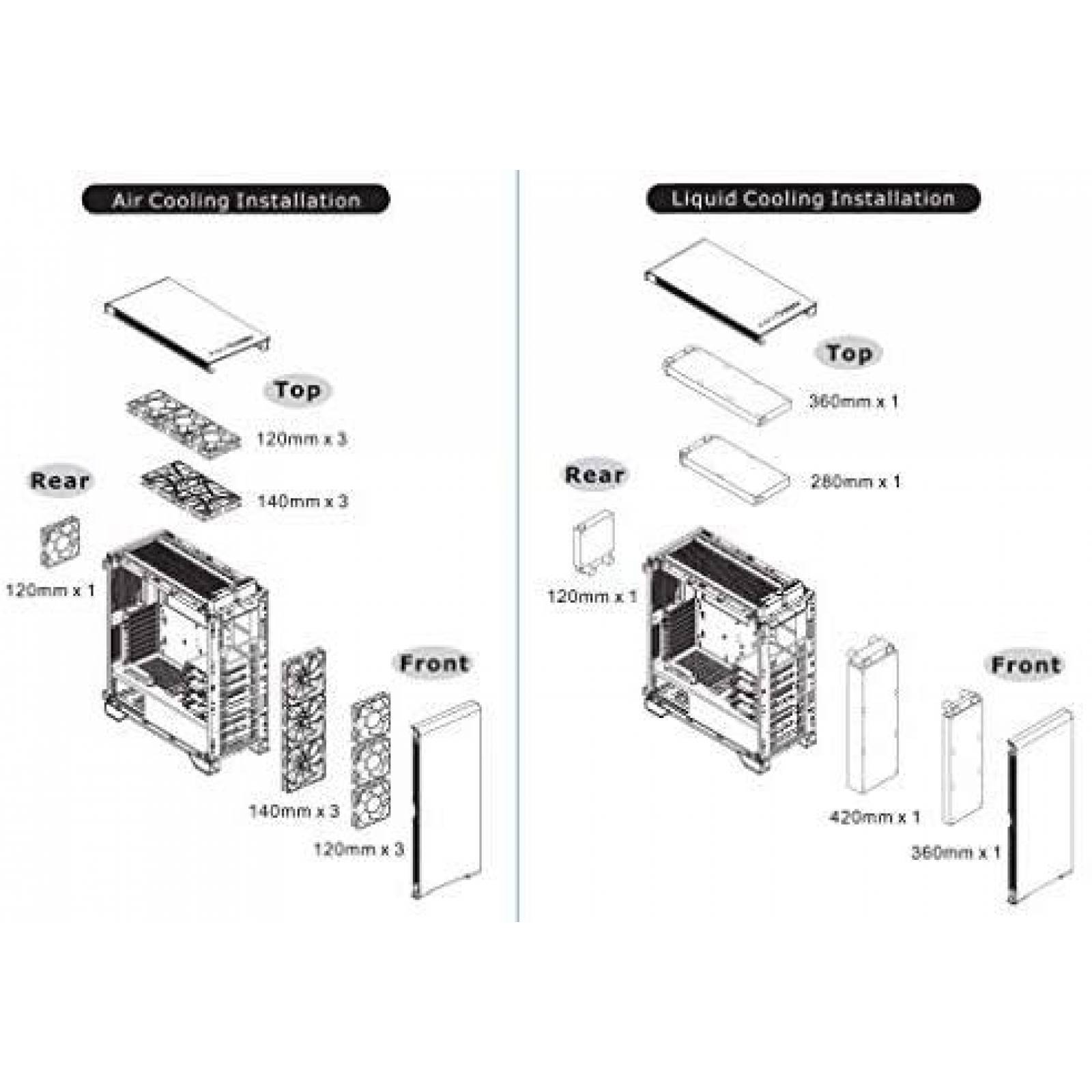 Torre de PC Thermaltake A500 Hecho de Aluminio -Negro