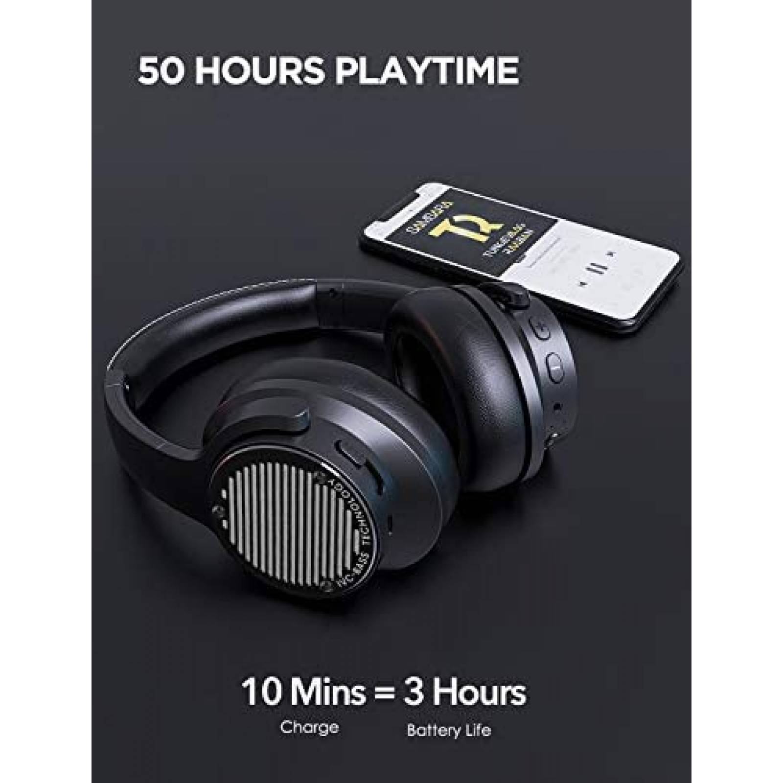 Audifonos AUSDOM BASS ONE Inalambricos Cancelacion de Ruido