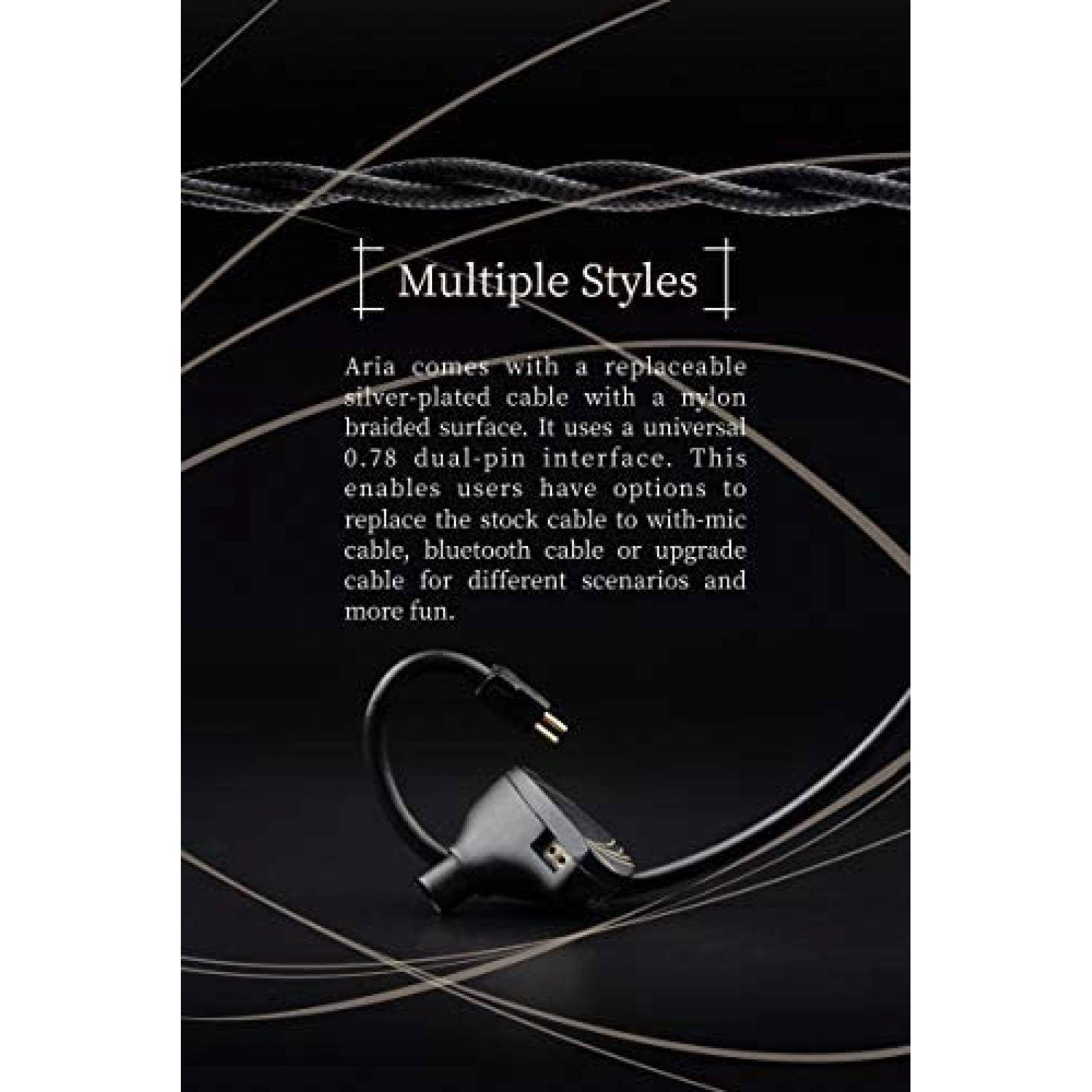 Auriculares Moondrop LCP 20Hz 20kHz Sin microfono -Negro
