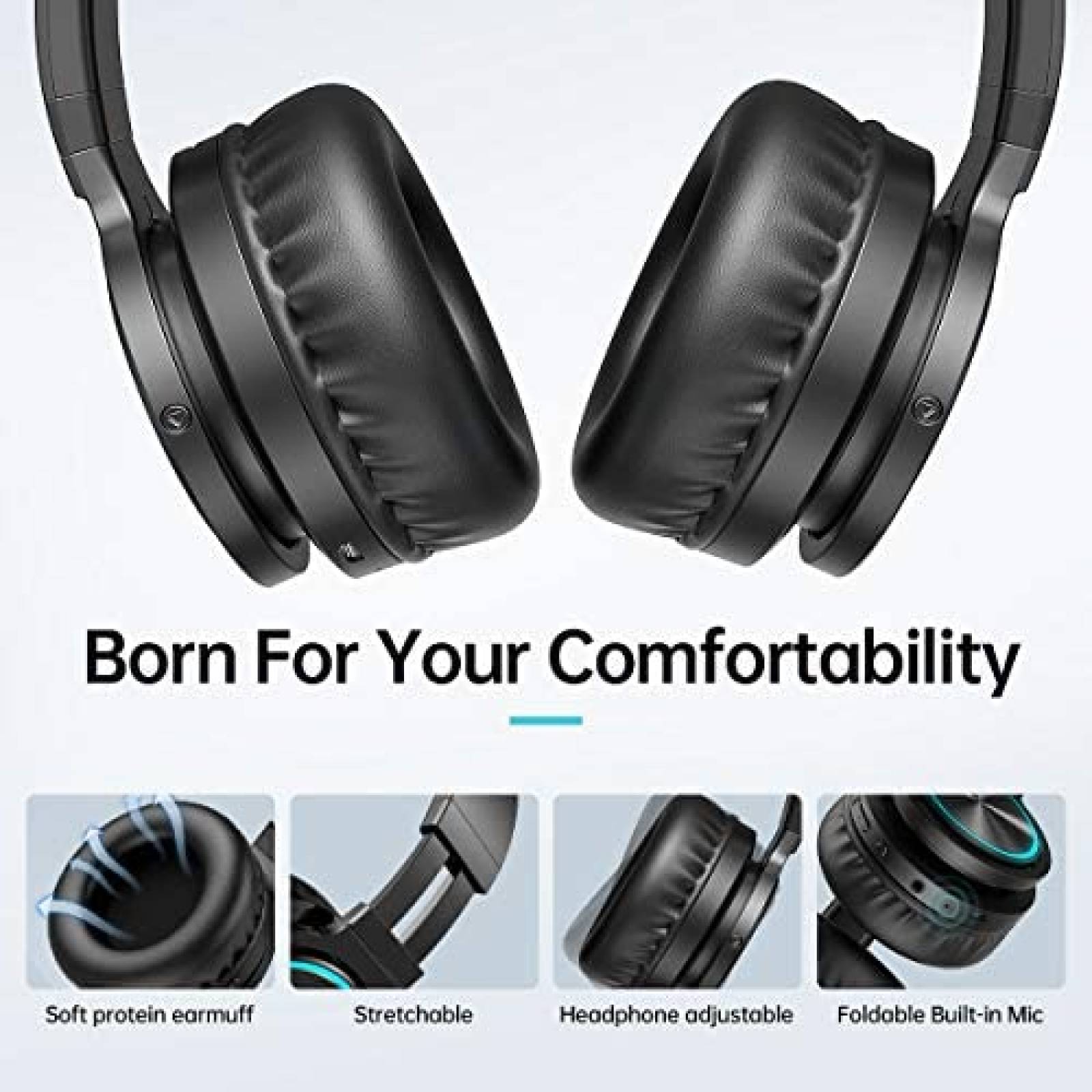 Audifonos Inalambricos Picun B12 Bluetooth 20H Carga -Negro