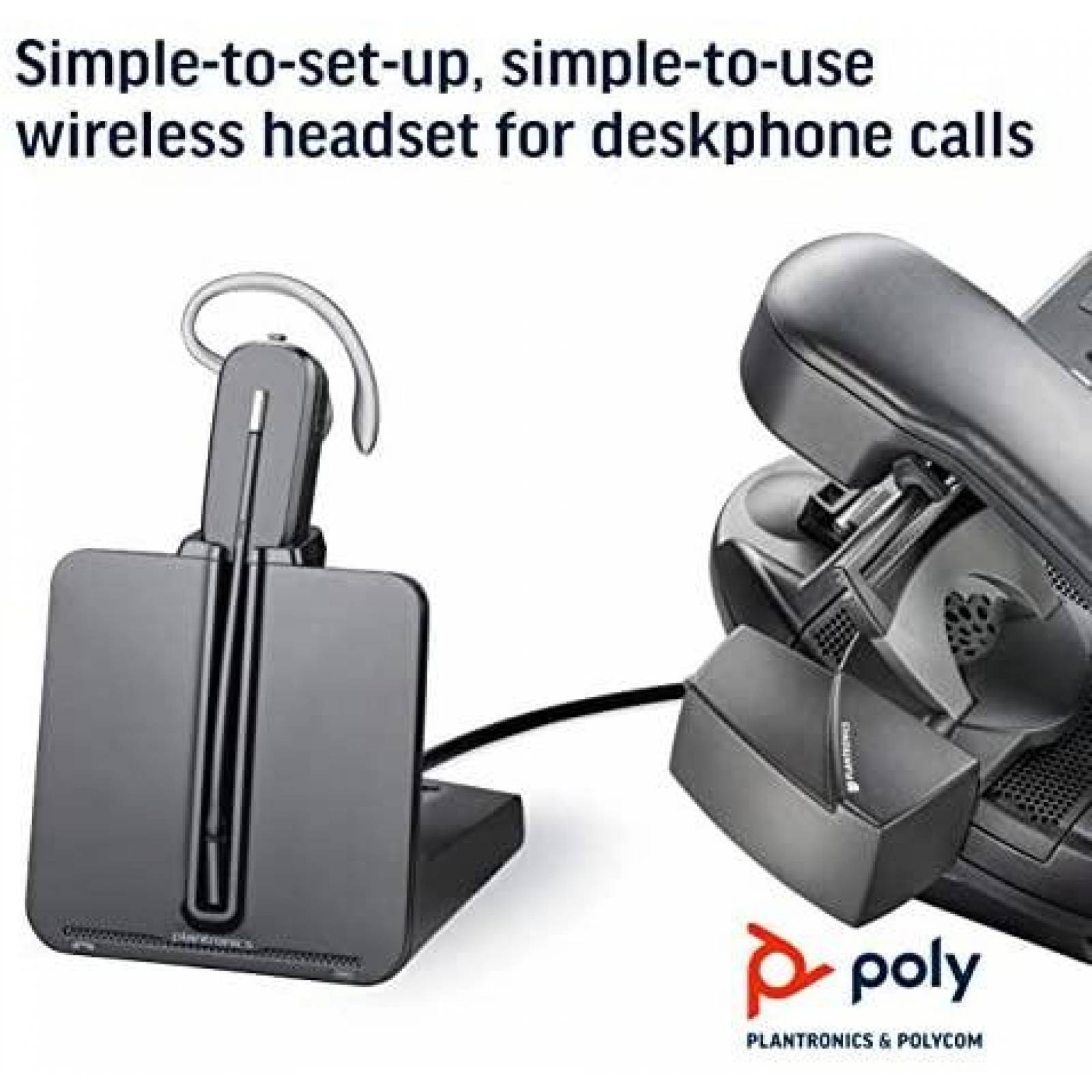 Auriculares Plantronics CS540 Inalambrico Convertible -Negro