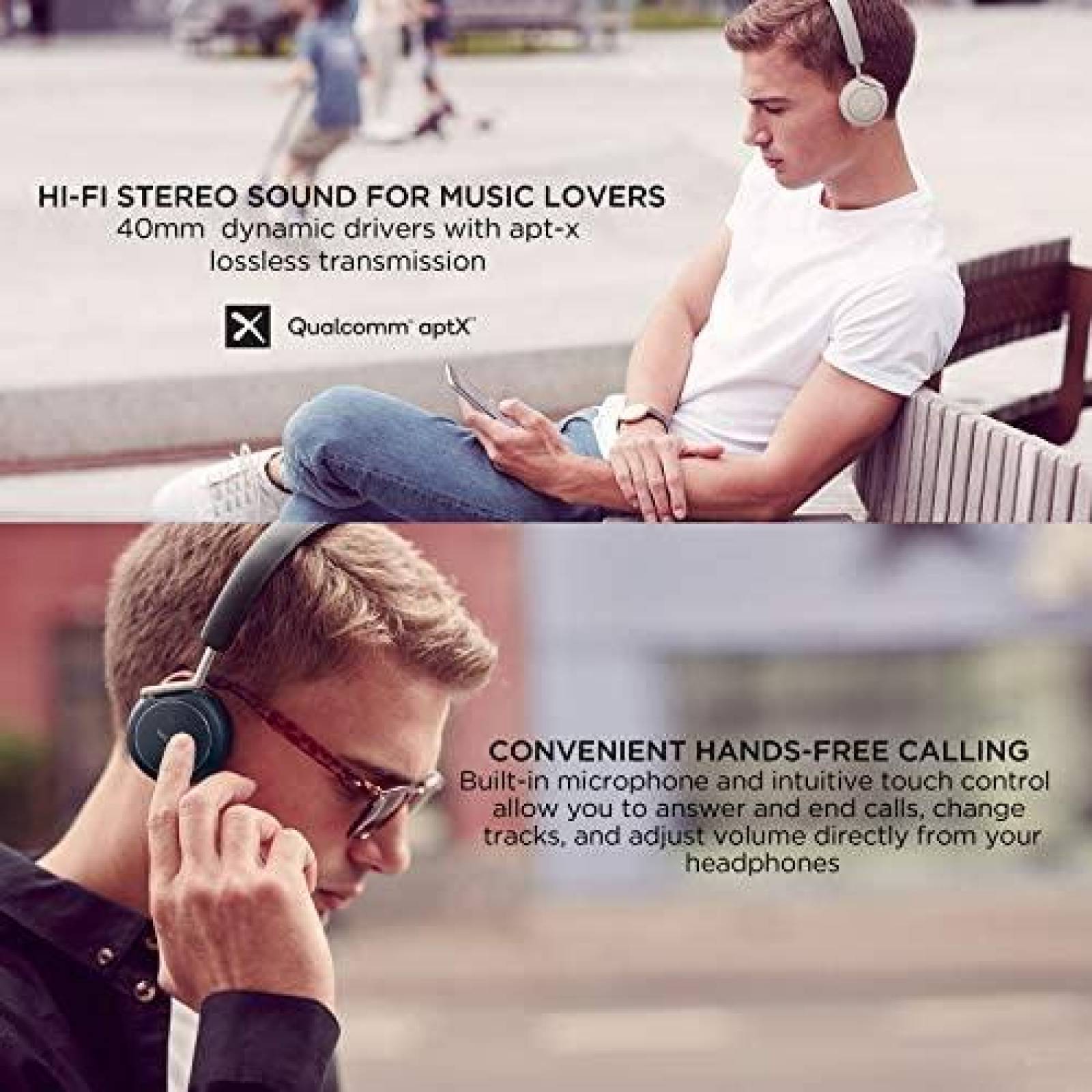 Audifonos Libratone Diadema Inalambrica Bluetooth -Blanco