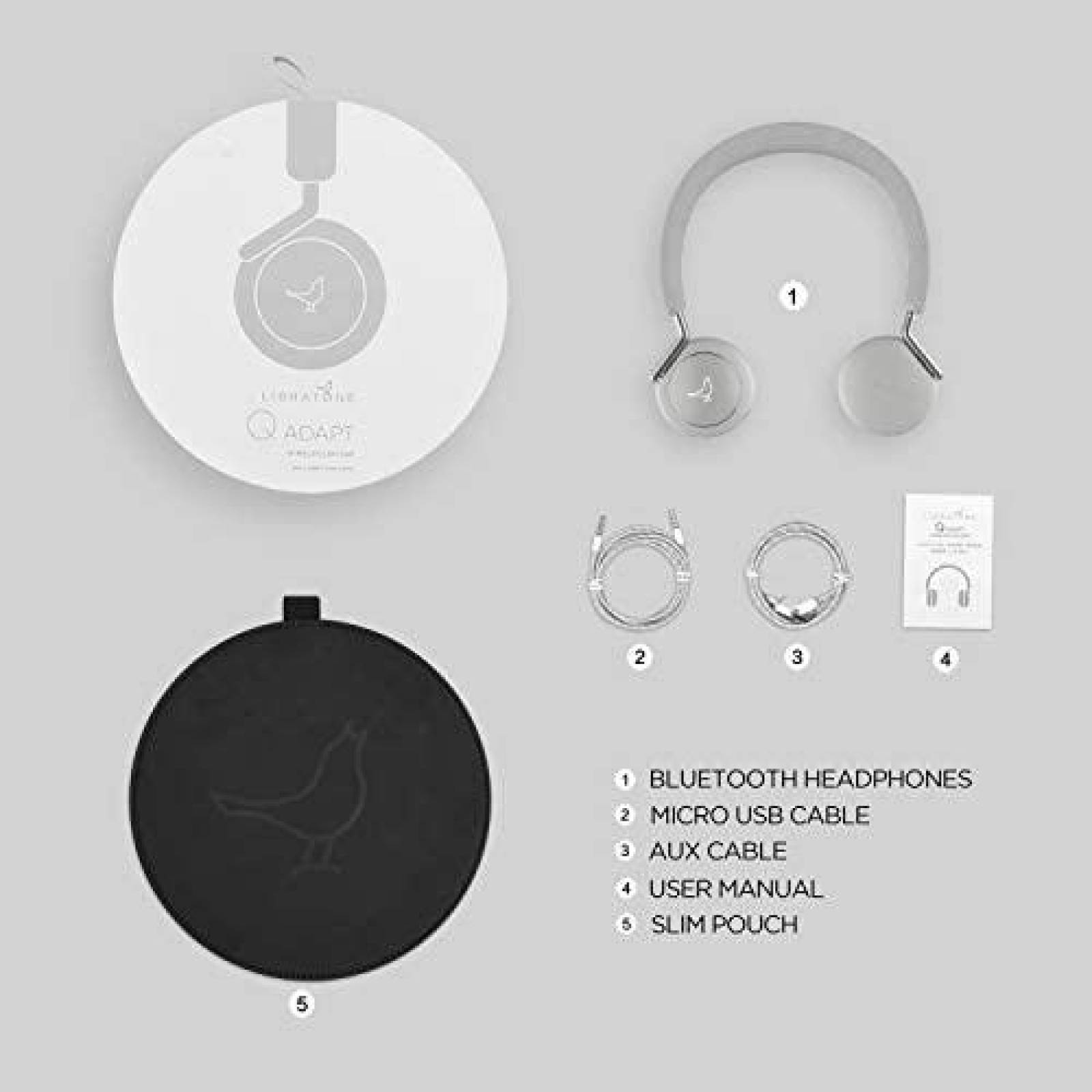 Audifonos Libratone Diadema Inalambrica Bluetooth -Blanco