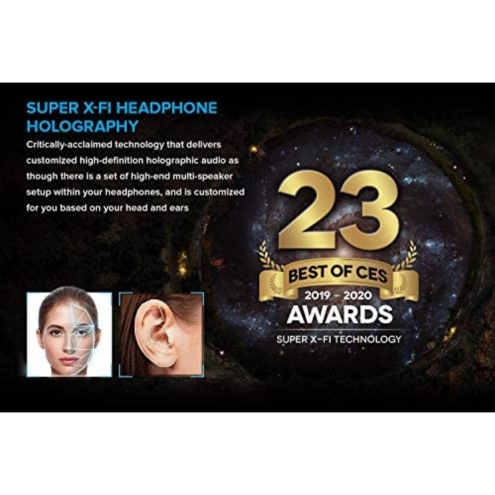 Set Audifonos c/Microfono Creative SXFI AIR USB-C Bluetooth