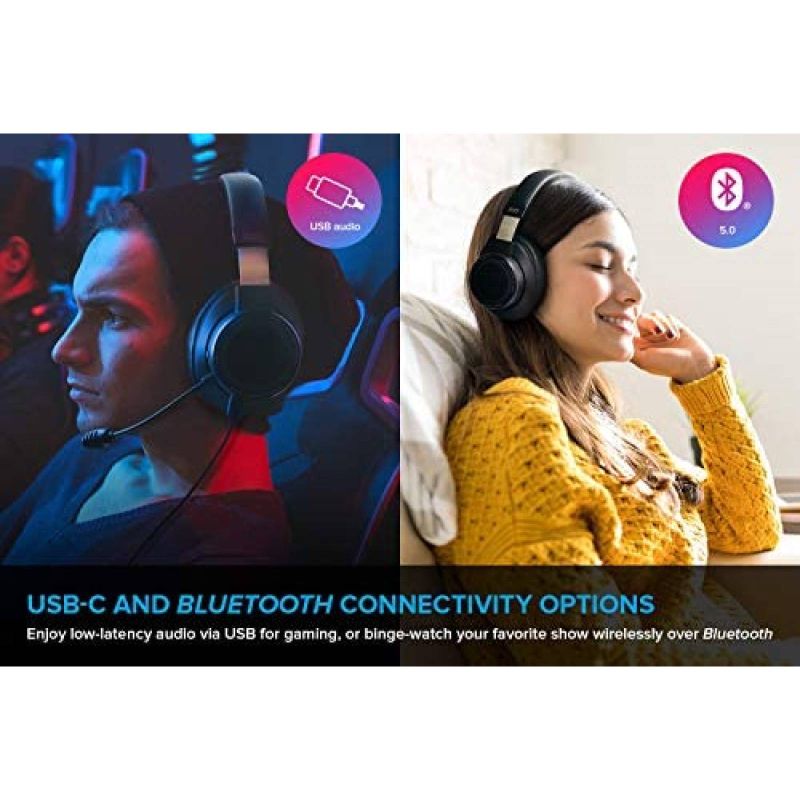 Set Audifonos c/Microfono Creative SXFI AIR USB-C Bluetooth