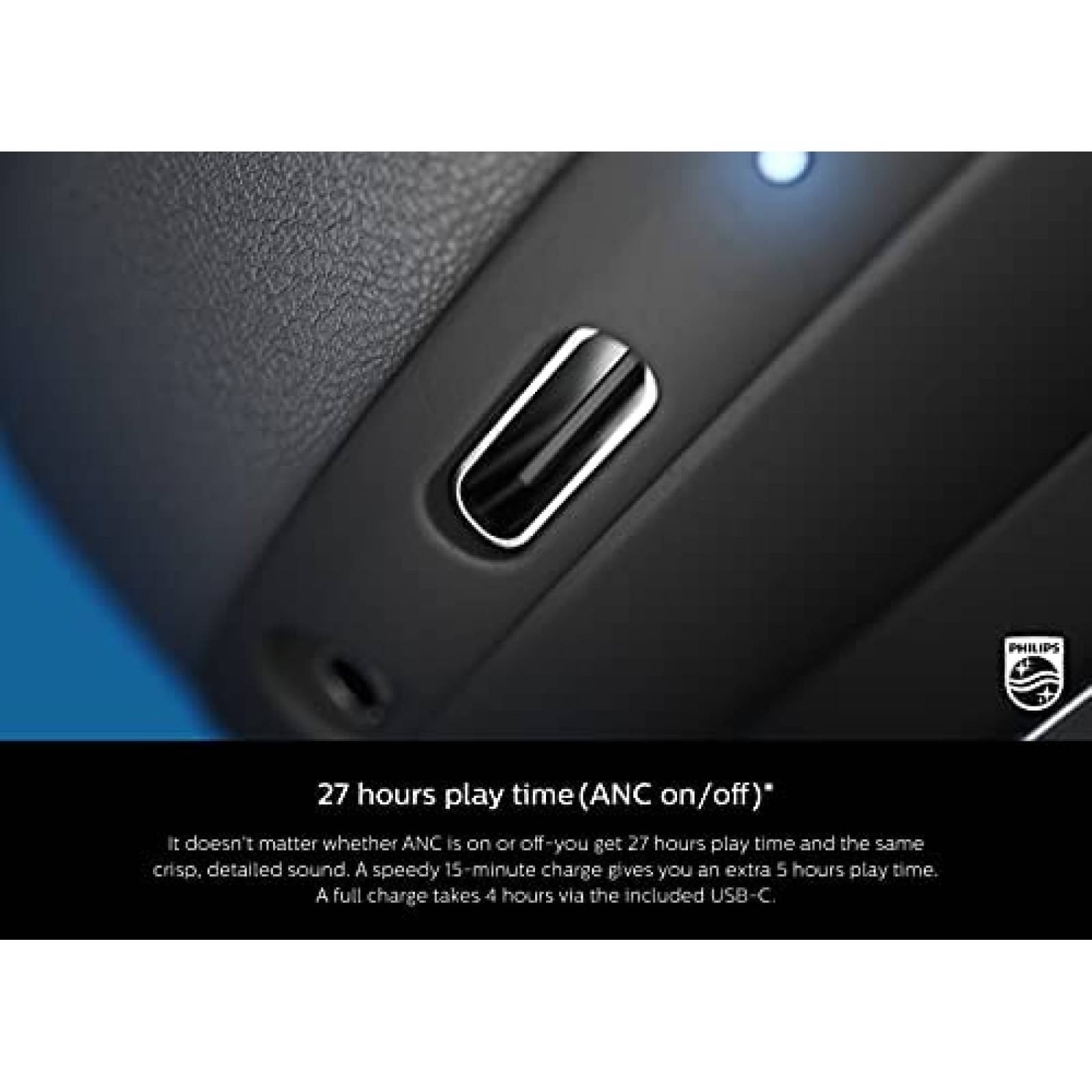 Audifonos Philips Audio TAH9505BK Bluetooth -Negro