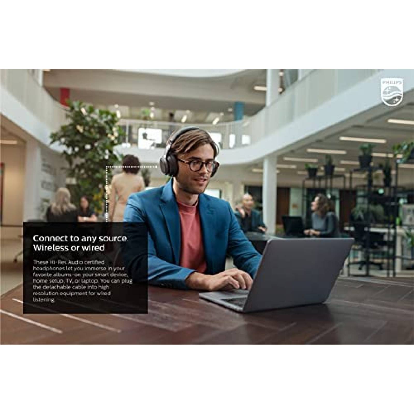 Audifonos Philips Audio TAH9505BK Bluetooth -Negro