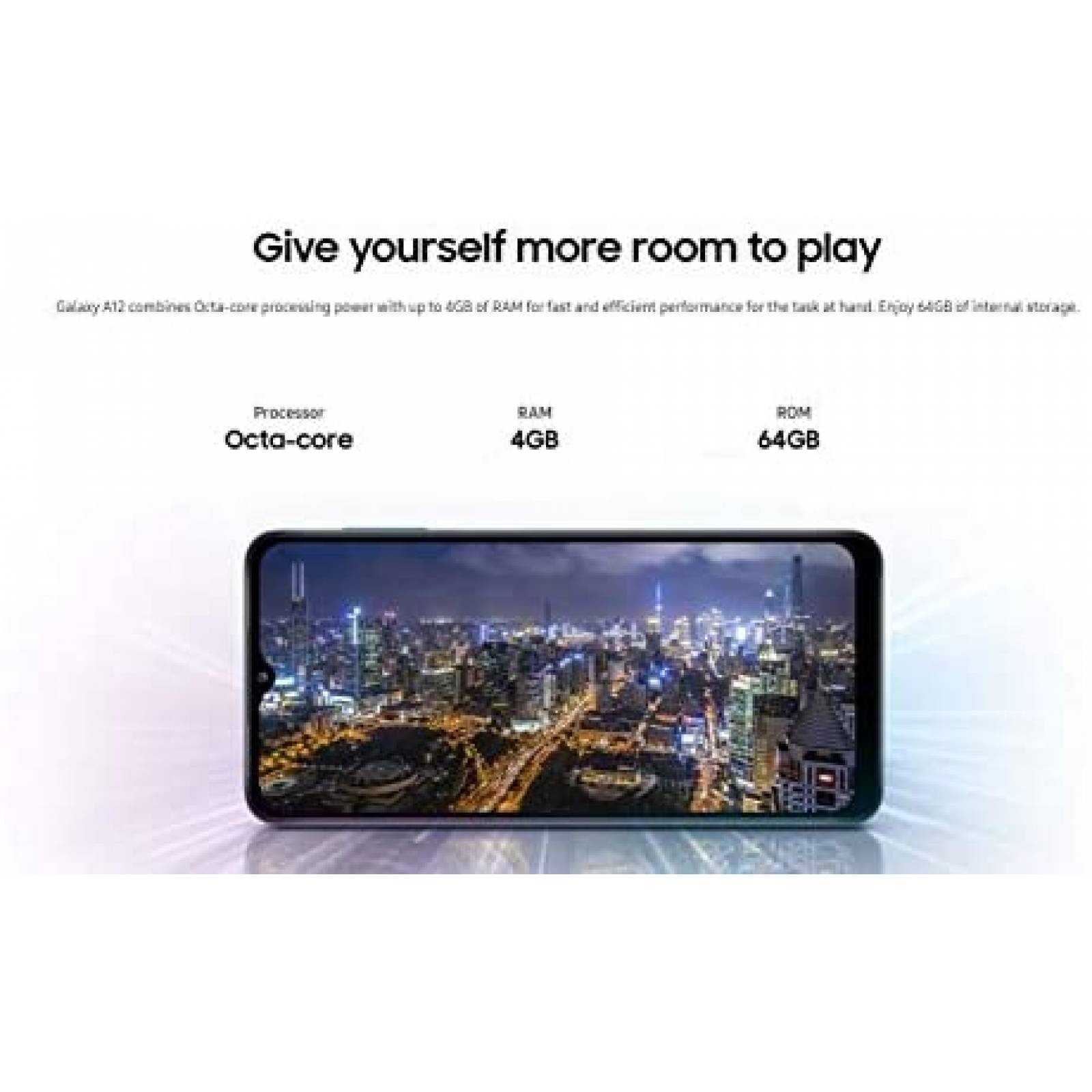 Celular Samsung Galaxy A12 6.5" 64GB RAM 4GB -Azul
