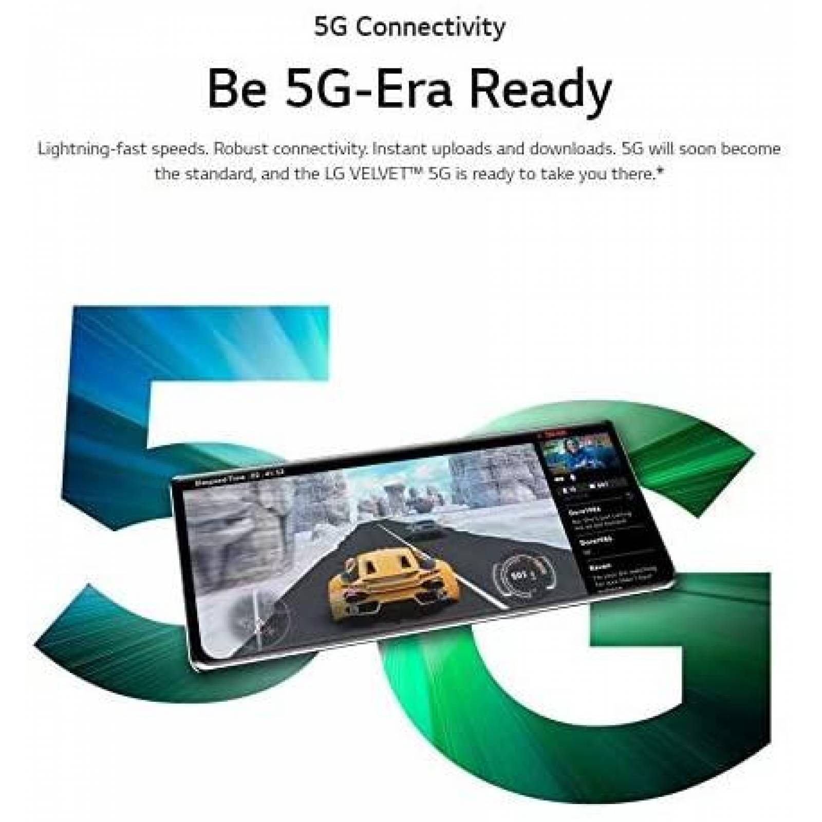 Celular LG Velvet 5G G900UM 128GB 6.8" 4G -Platino